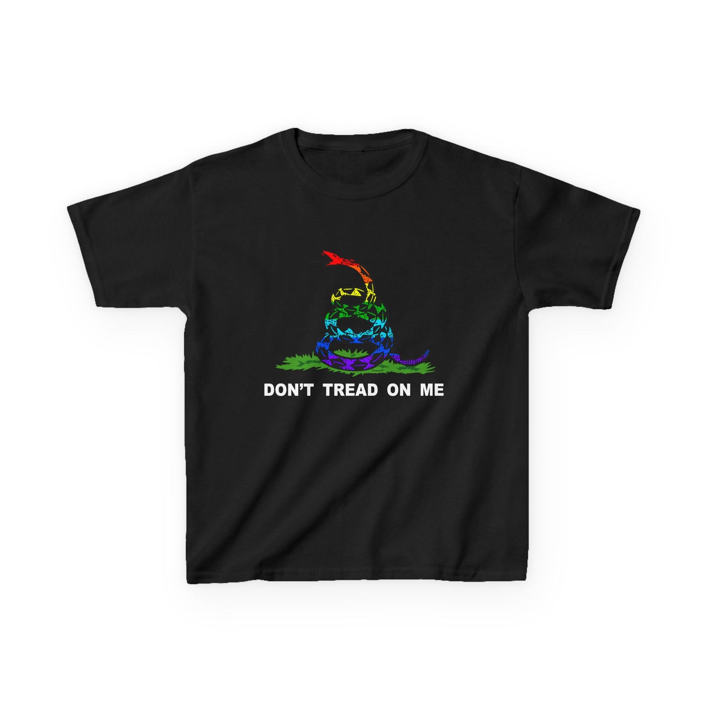 LGBT Freedom Rainbow Don't Tread on Me Childrens T-Shirt