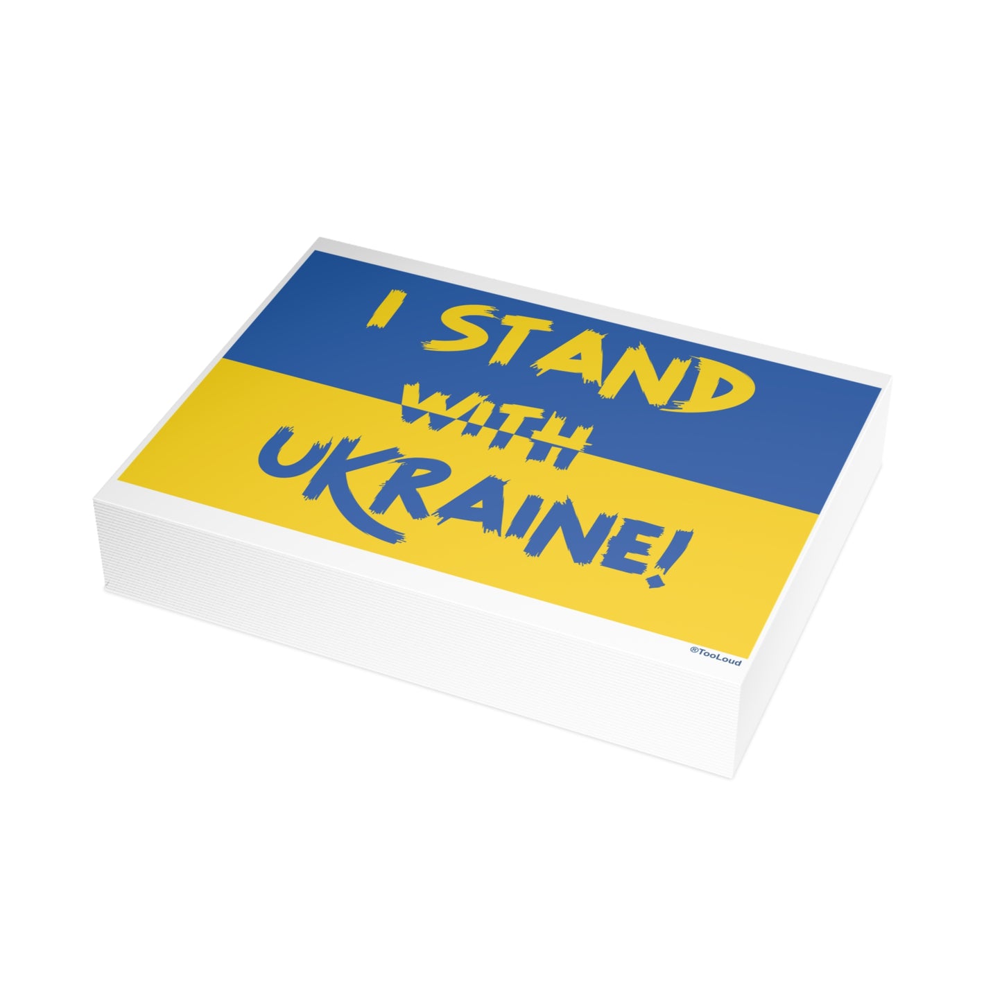 I Stand with Ukraine Flag Pack of Postcards