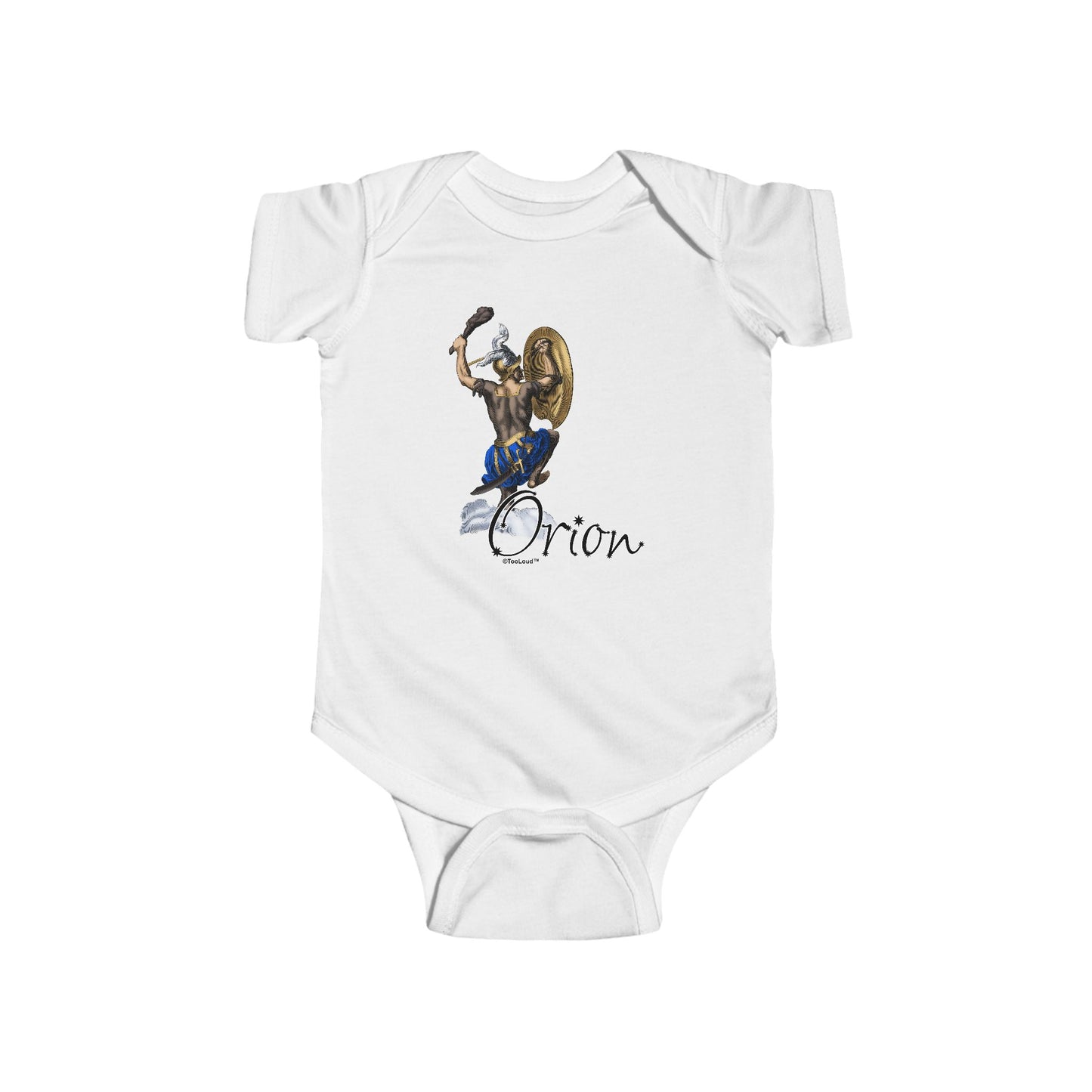 Orion Color Illustration Baby Romper Bodysuit by TOOLOUD