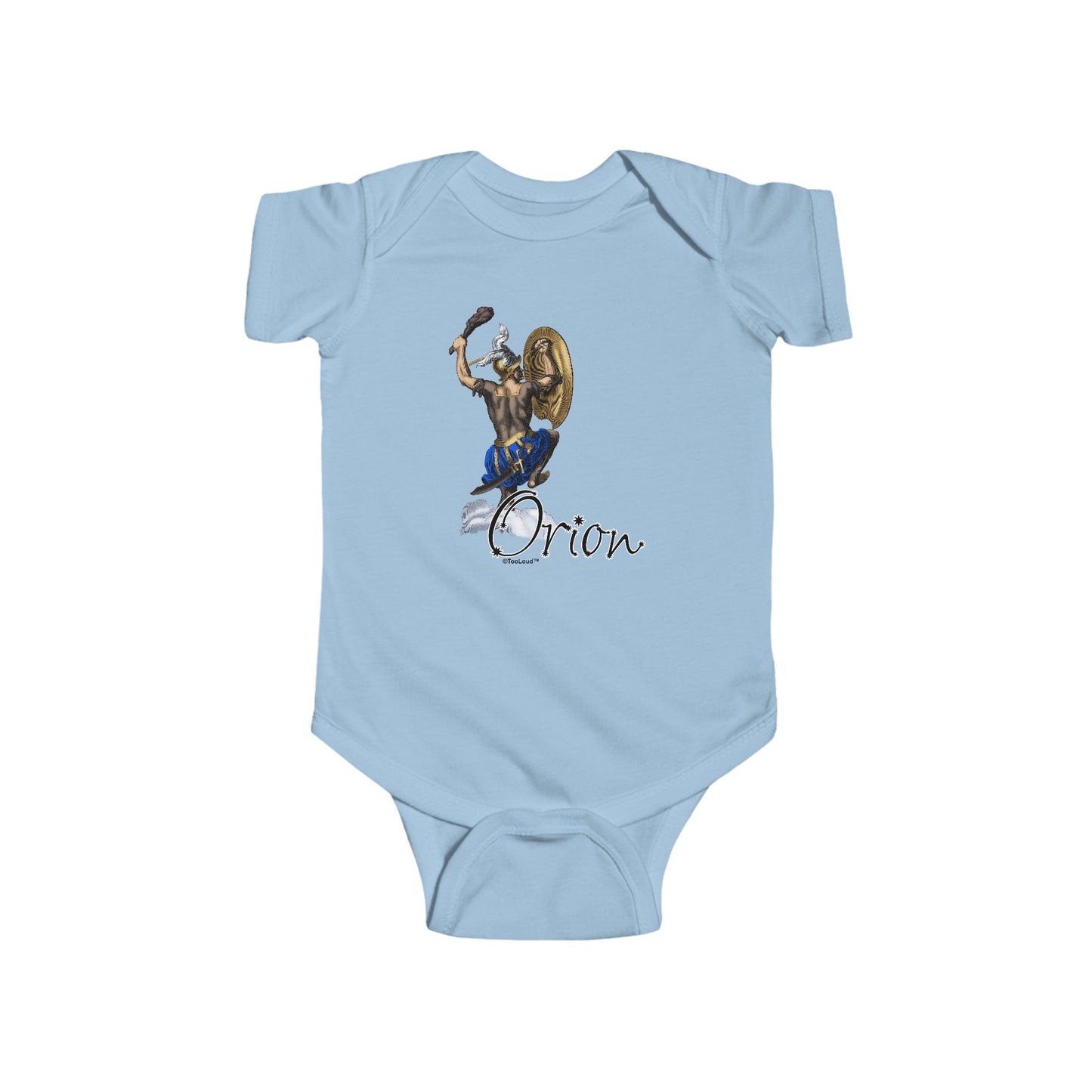 Orion Color Illustration Baby Romper Bodysuit by TOOLOUD