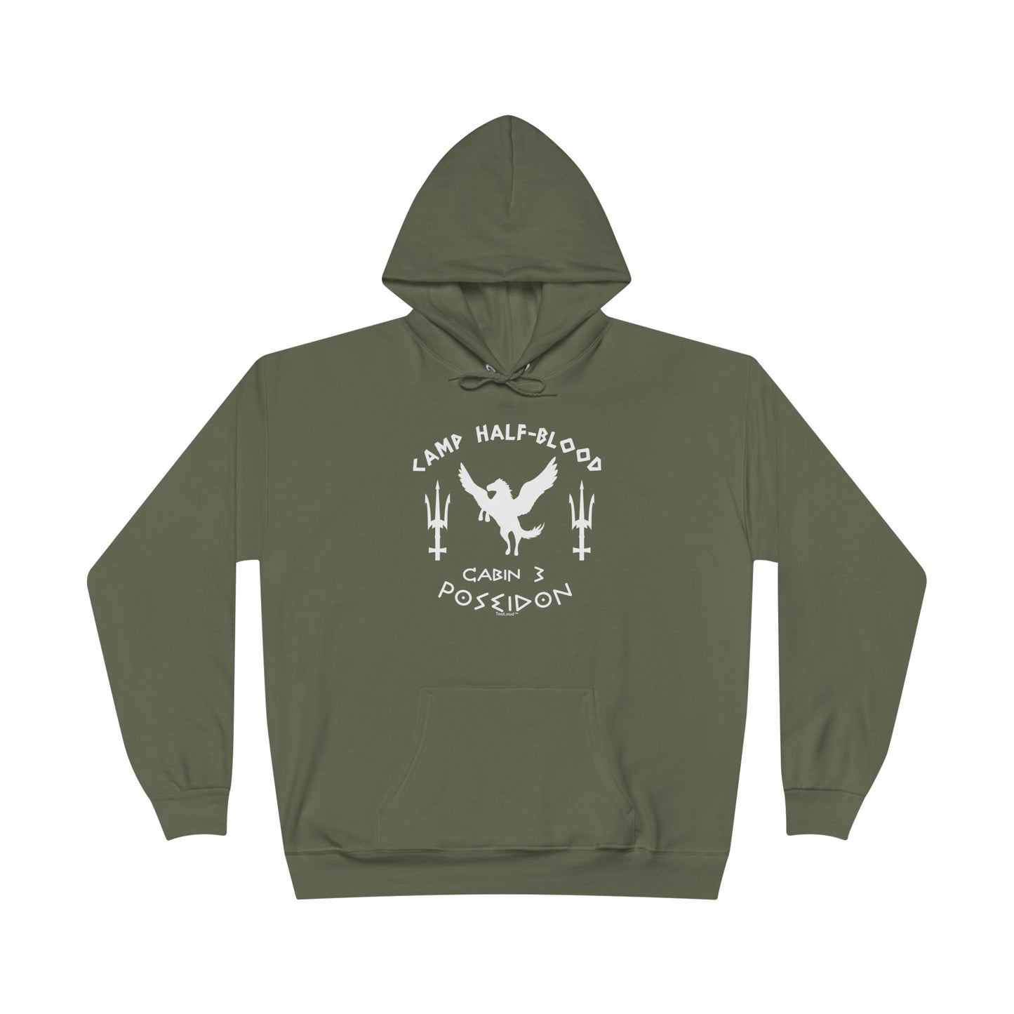 Cabin 3 Poseidon Camp Half Blood Dark Adult Hoodie Sweatshirt by TOOLOUD
