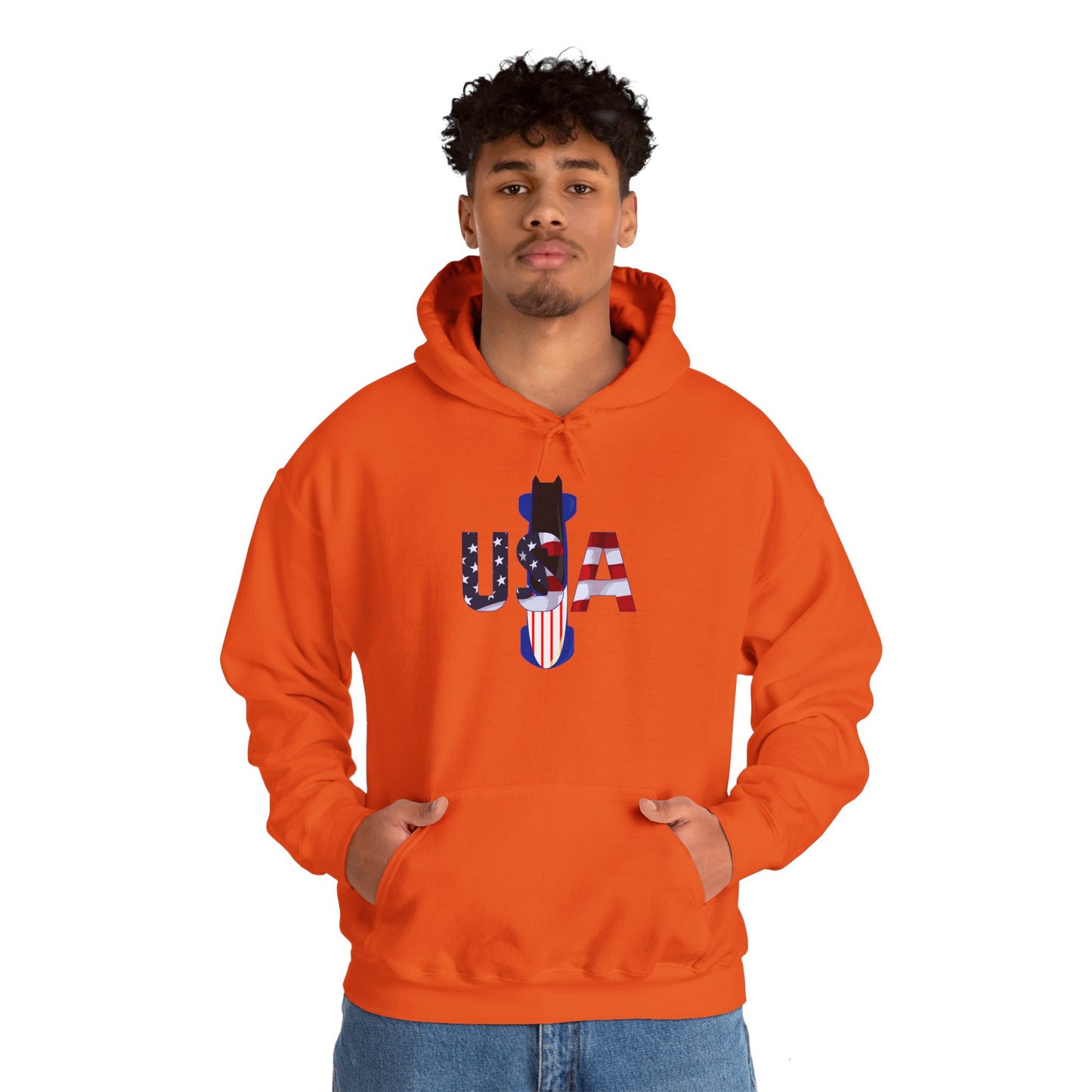 USA Bobsled Hoodie Unisex Sweatshirt by TooLoud