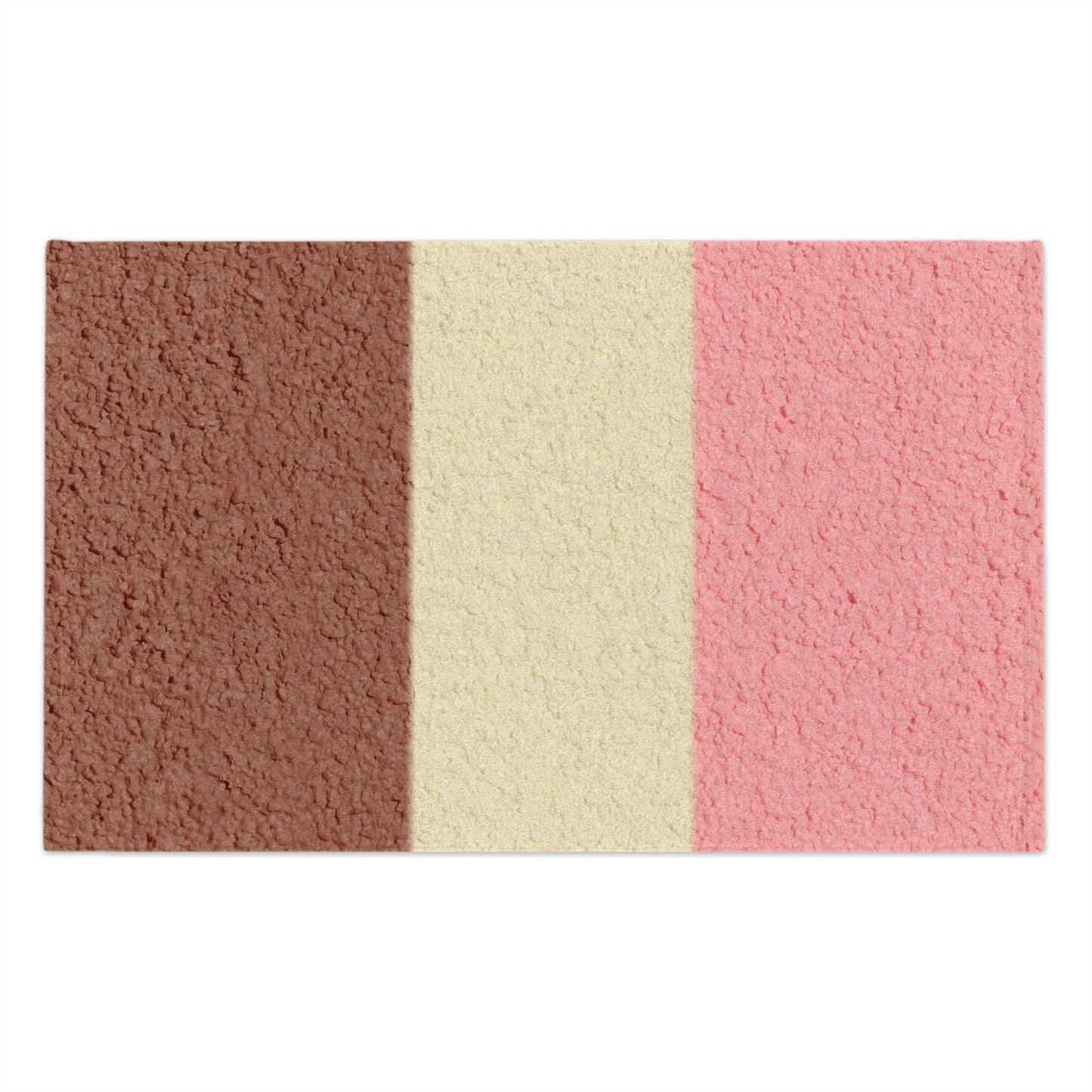 TooLoud Horizontal Neapolitan Ice Cream Micro Terry Rally Sport Towel – 11" x 18"