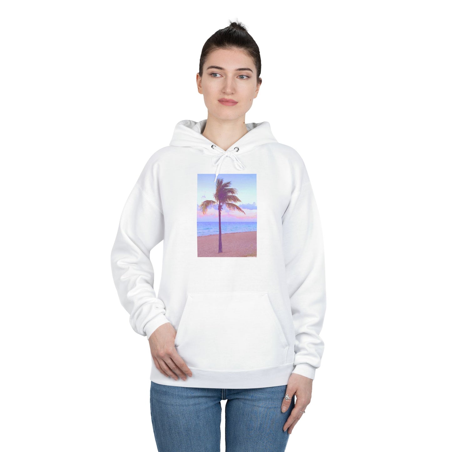 Palm Tree Beach Filter Adult Hoodie Sweatshirt by TOOLOUD
