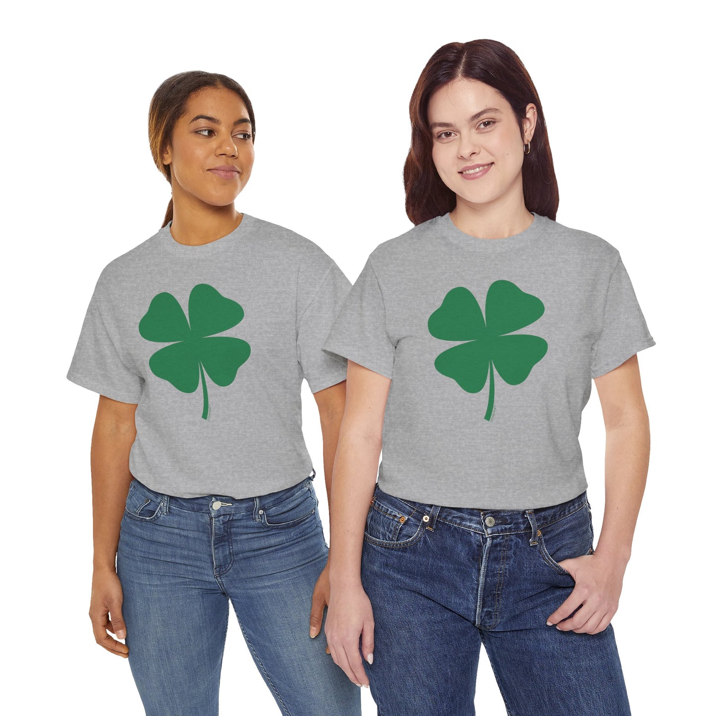 Four Leaf Clover: Adult Print T-Shirt for St. Patrick's Day Celebrations by TOOLOUD