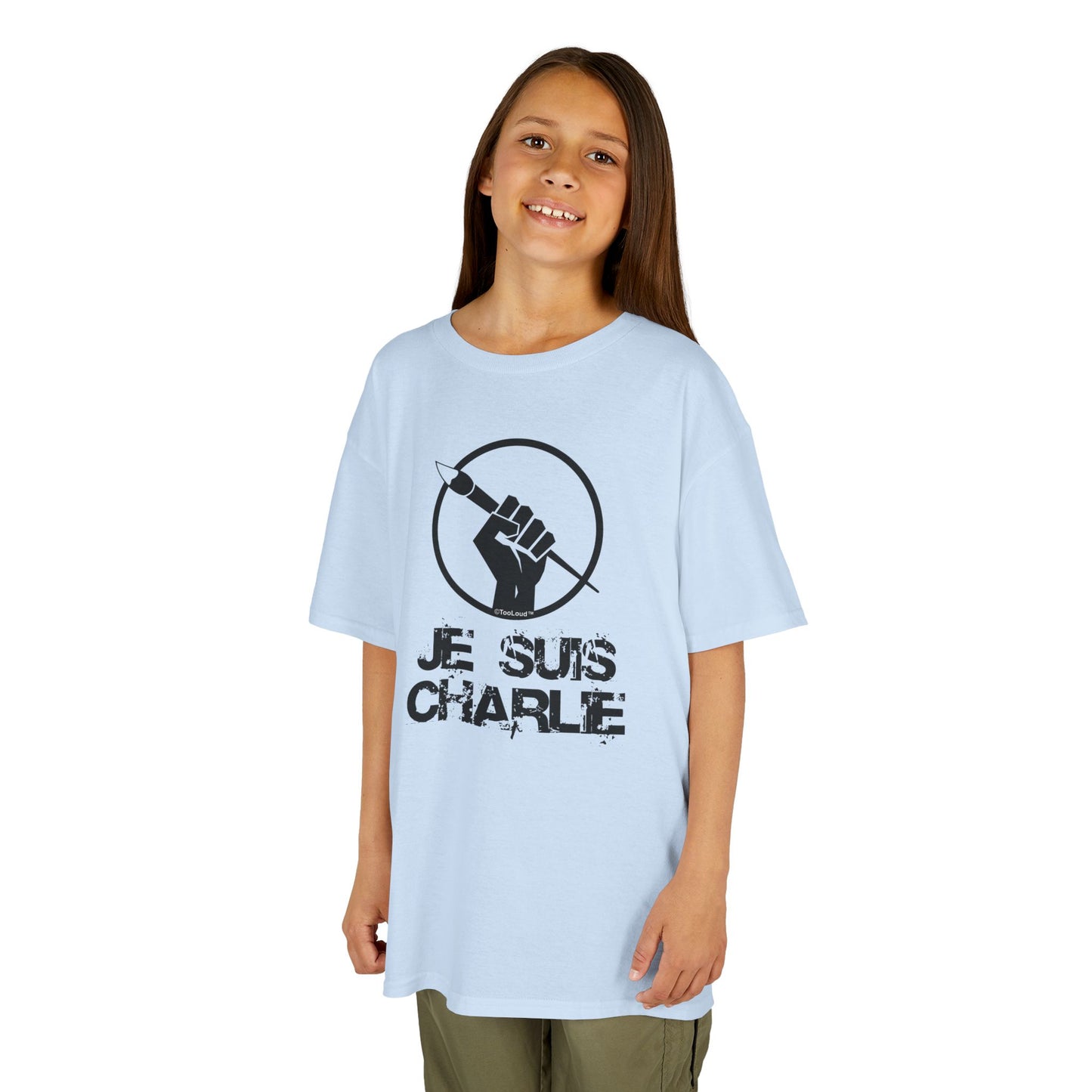 Je Suis Charlie Children's Heavy T-Shirt by TOOLOUD