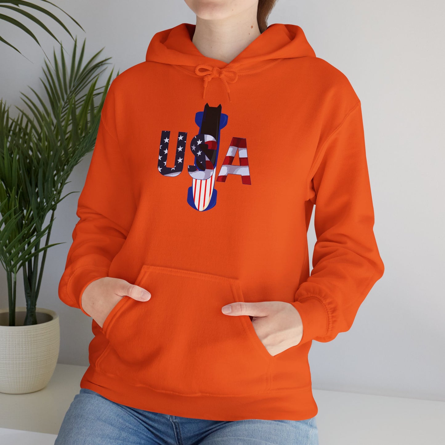 USA Bobsled Hoodie Unisex Sweatshirt by TooLoud