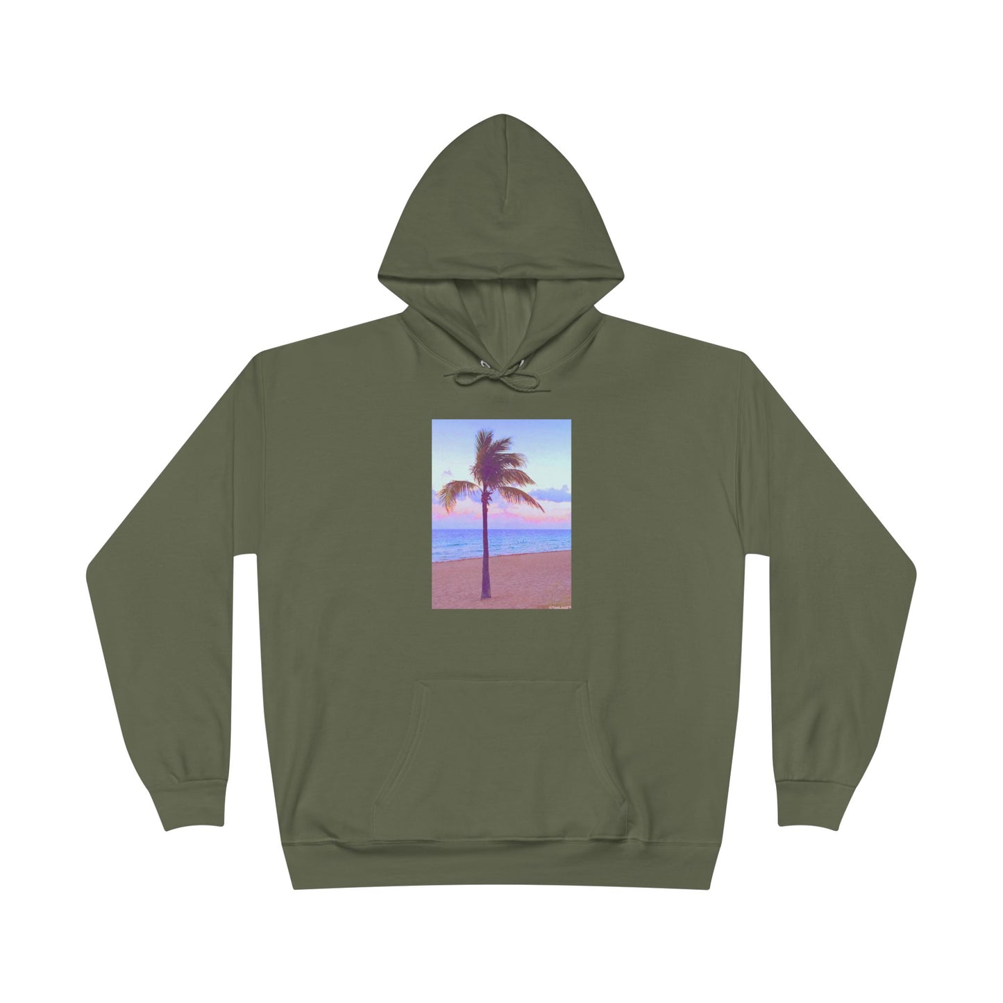 Palm Tree Beach Filter Adult Hoodie Sweatshirt by TOOLOUD