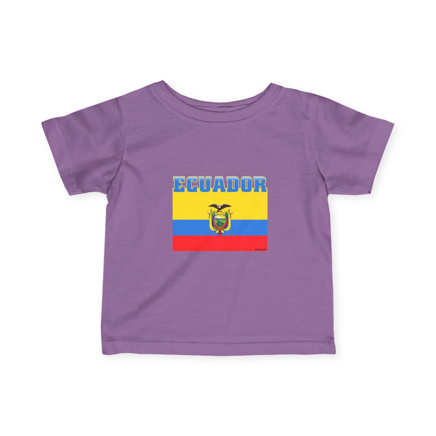 Ecuador Flag Infant T-Shirt Dark by TOOLOUD