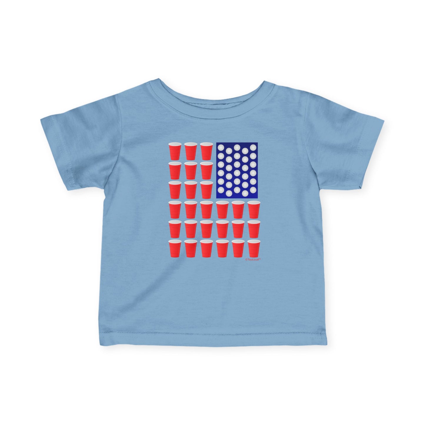 Beer Pong Flag Infant T-Shirt by TOOLOUD