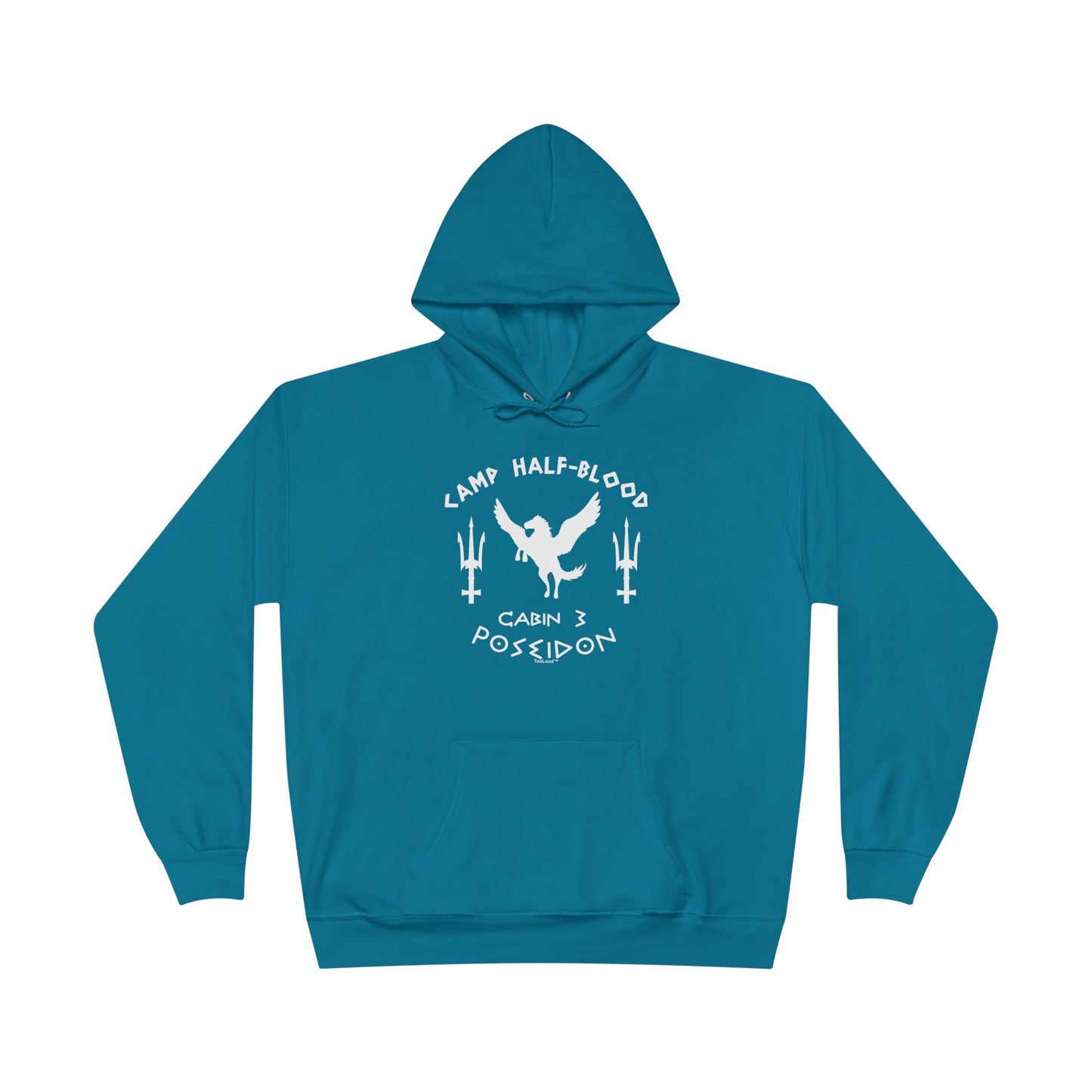 TOOLOUD Cabin 3 Poseidon Camp Half Blood Dark Hoodie Sweatshirt