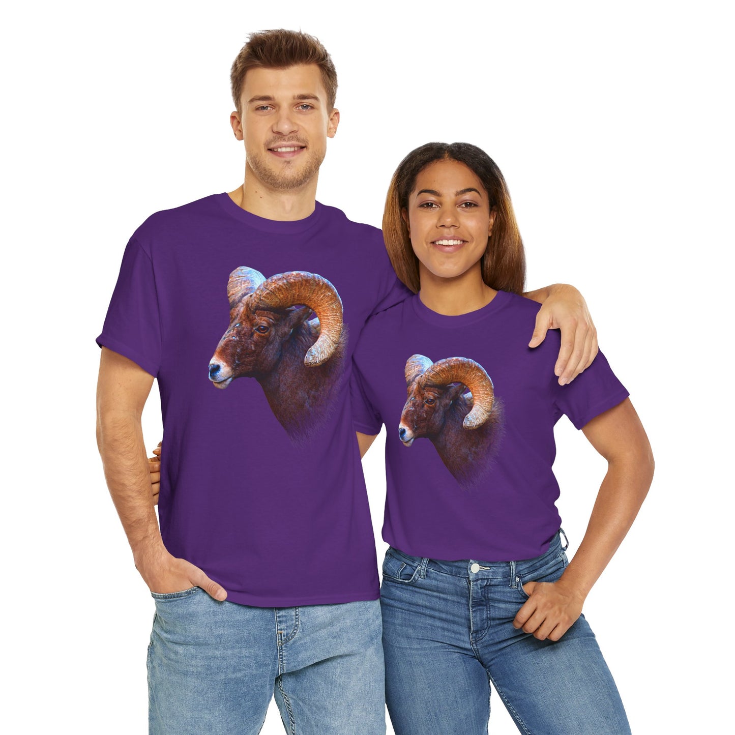 Majestic Bighorn Ram Adult Dark T-Shirt by TOOLOUD