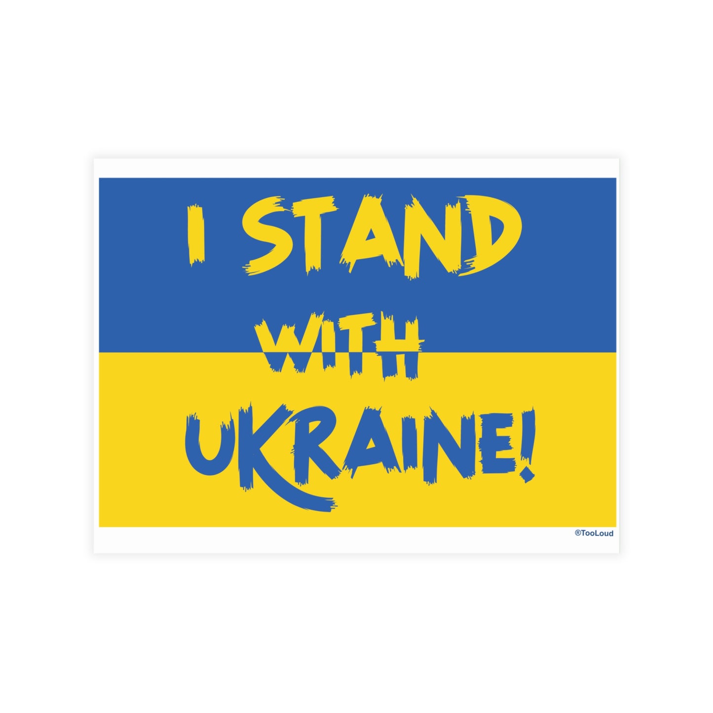I Stand with Ukraine Flag Pack of Postcards