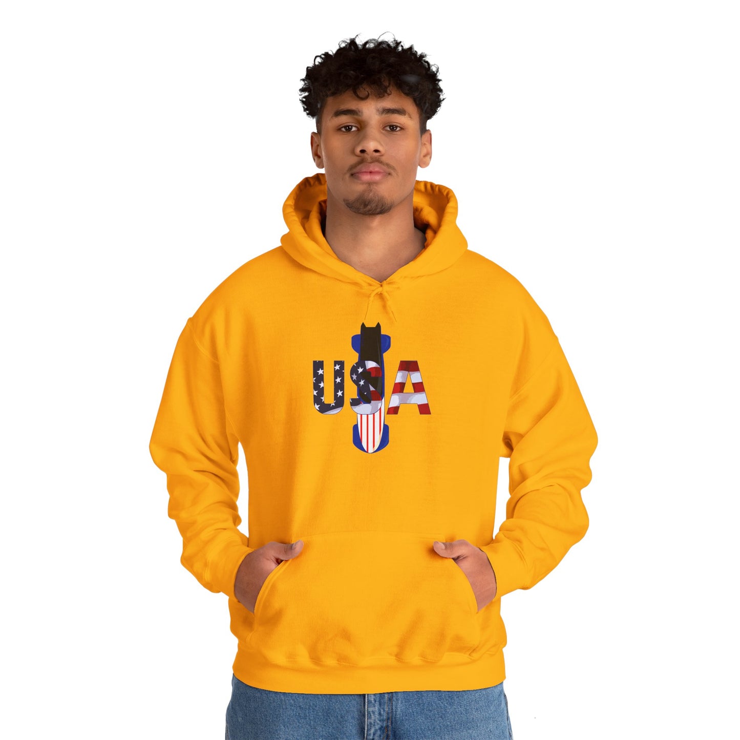 USA Bobsled Hoodie Unisex Sweatshirt by TooLoud