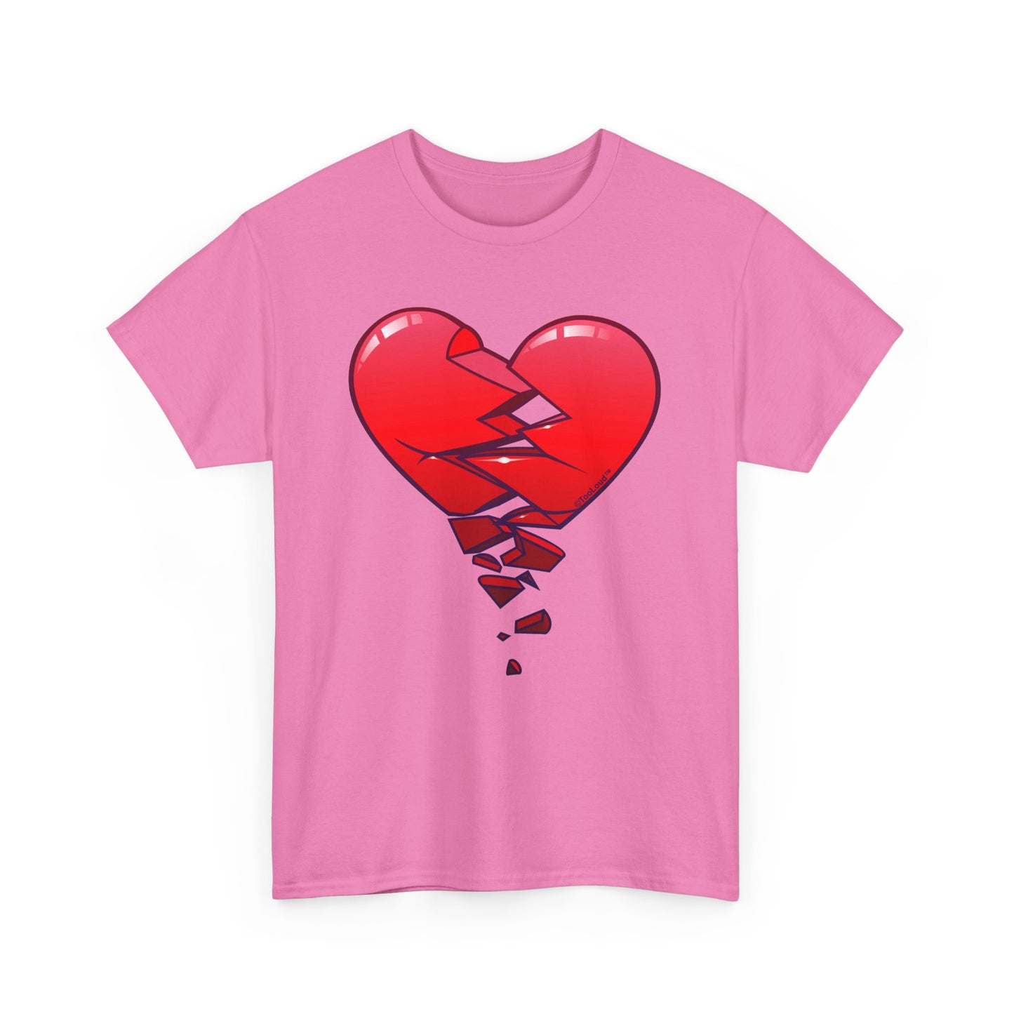 Crumbling Broken Heart Adult Unisex T-Shirt Tee