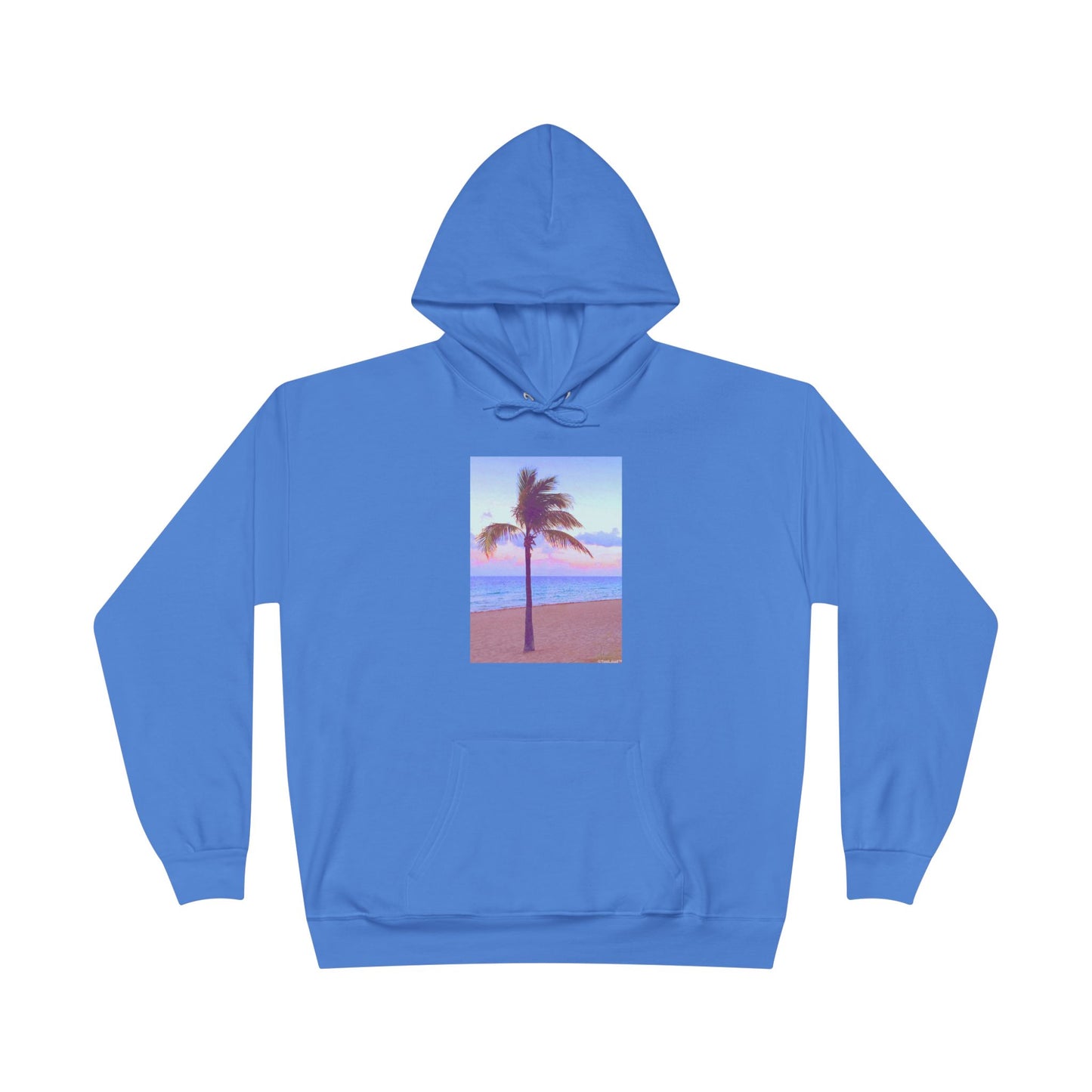Palm Tree Beach Filter Adult Hoodie Sweatshirt by TOOLOUD