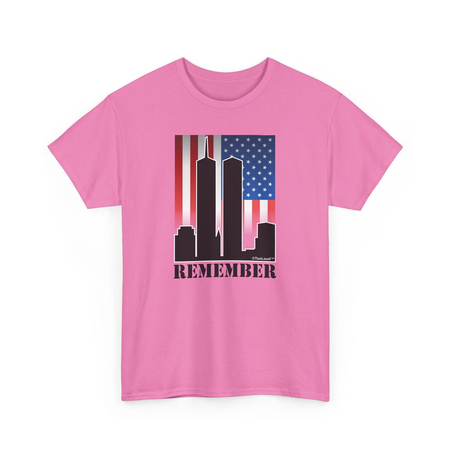 Twin Towers Remember Adult Commemorative T-Shirt "Tribute Collection" by TOOLOUD
