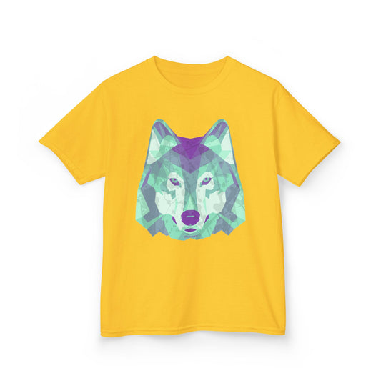 Geometric Wolf Head Children’s T-Shirt by TOOLOUD