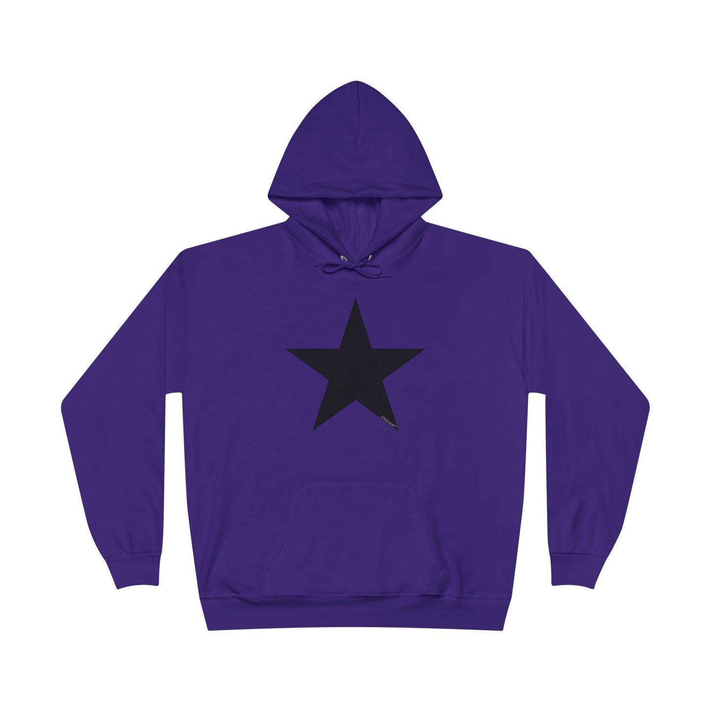 Black Star Adult Hooded Sweatshirt - by TOOLOUD