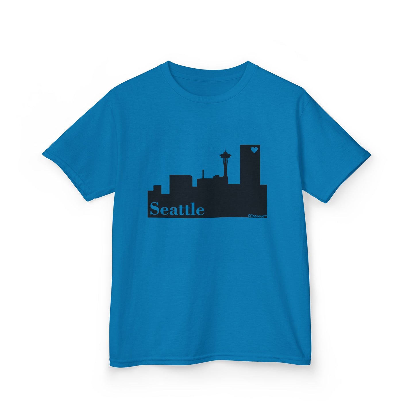 Seattle Skyline with Space Needle Children's T-Shirt by TOOLOUD