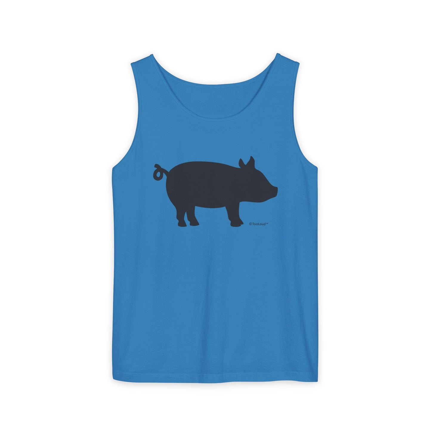 Pig Silhouette Cute Design Adult Loose Tank Top by TOOLOUD
