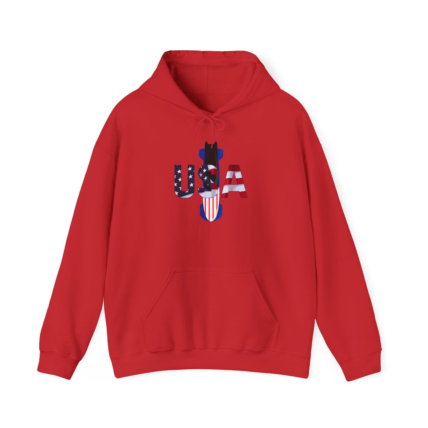 USA Bobsled Hoodie Unisex Sweatshirt by TooLoud