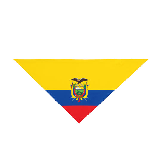 Ecuador Flag AOP Dog/Pet Bandana – All Over Print, 2 Sizes