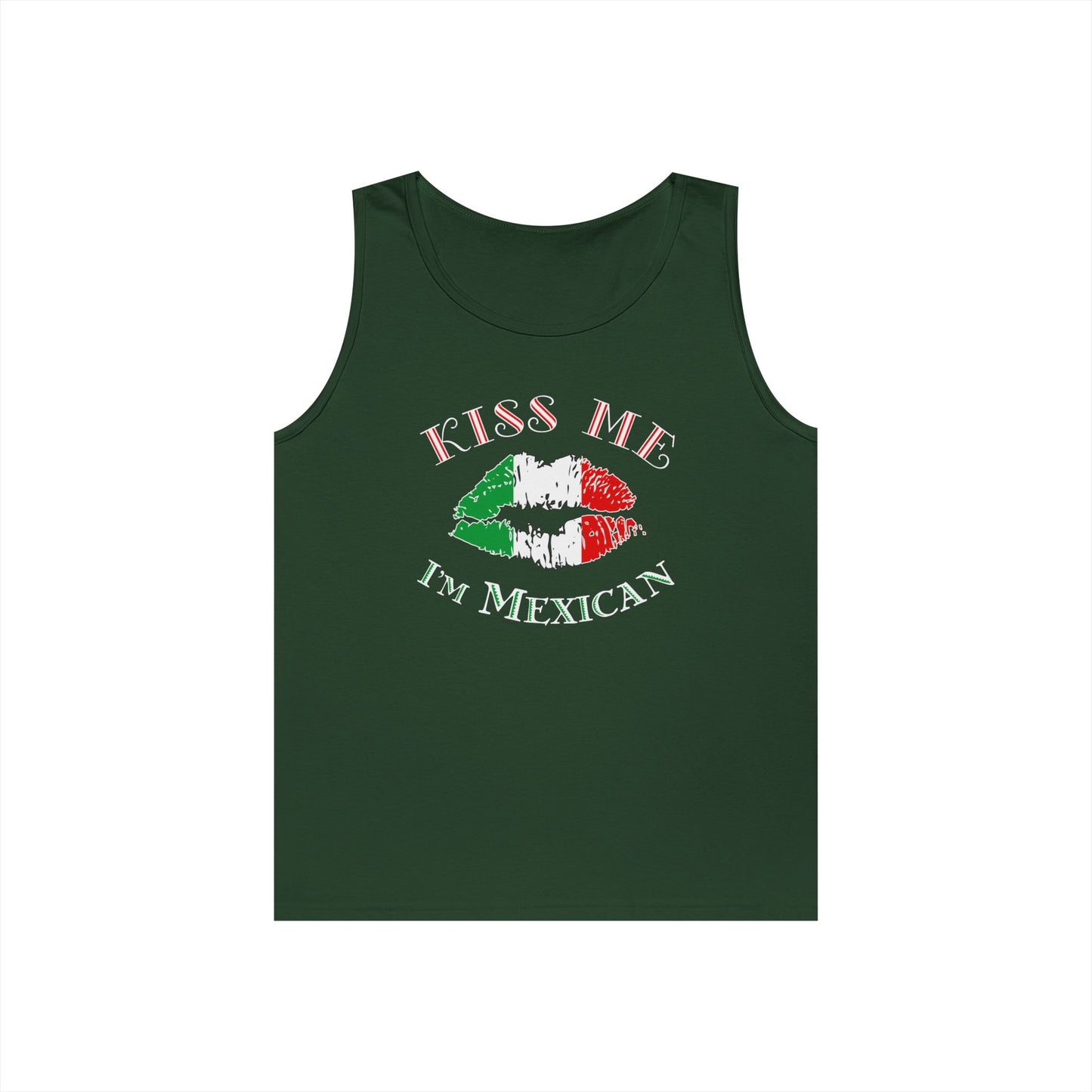 Kiss Me I'm Mexican Dark Loose Tank Top By TOOLOUD