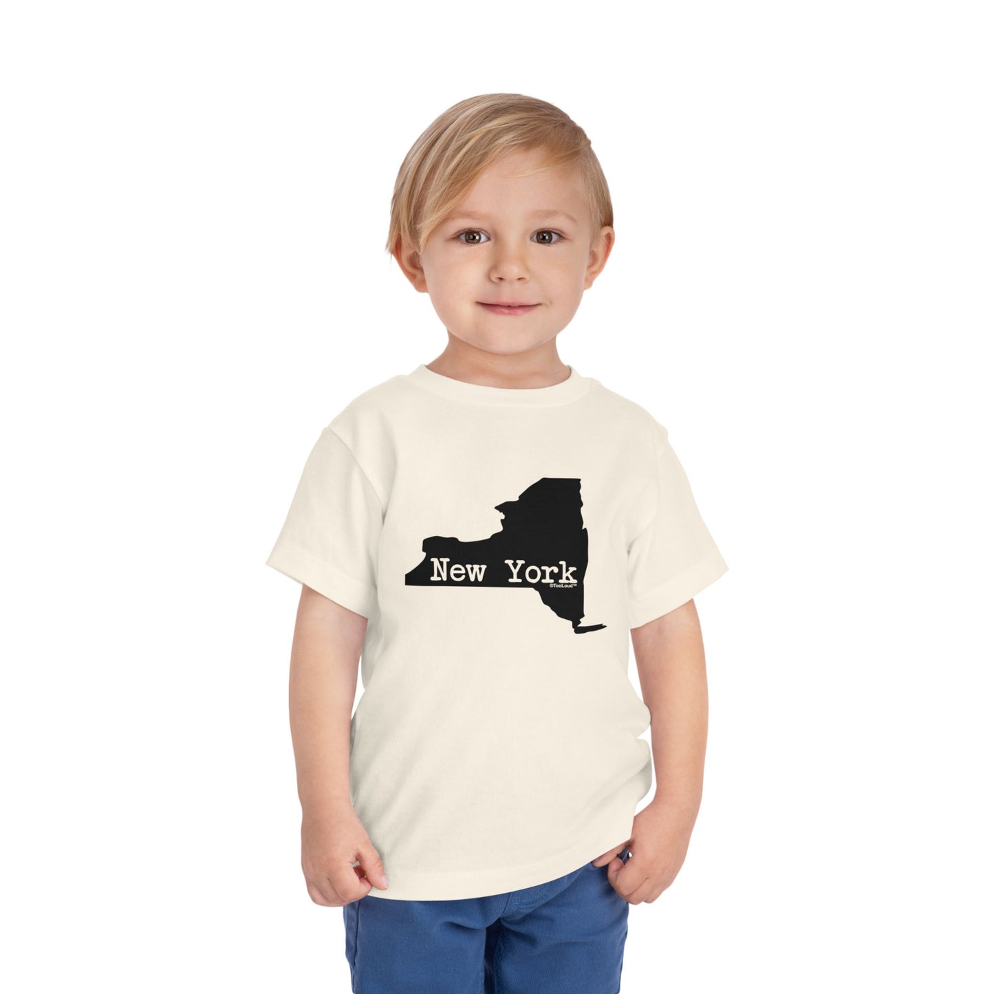 New York - United States Shape Toddler T-Shirt by TOOLOUD