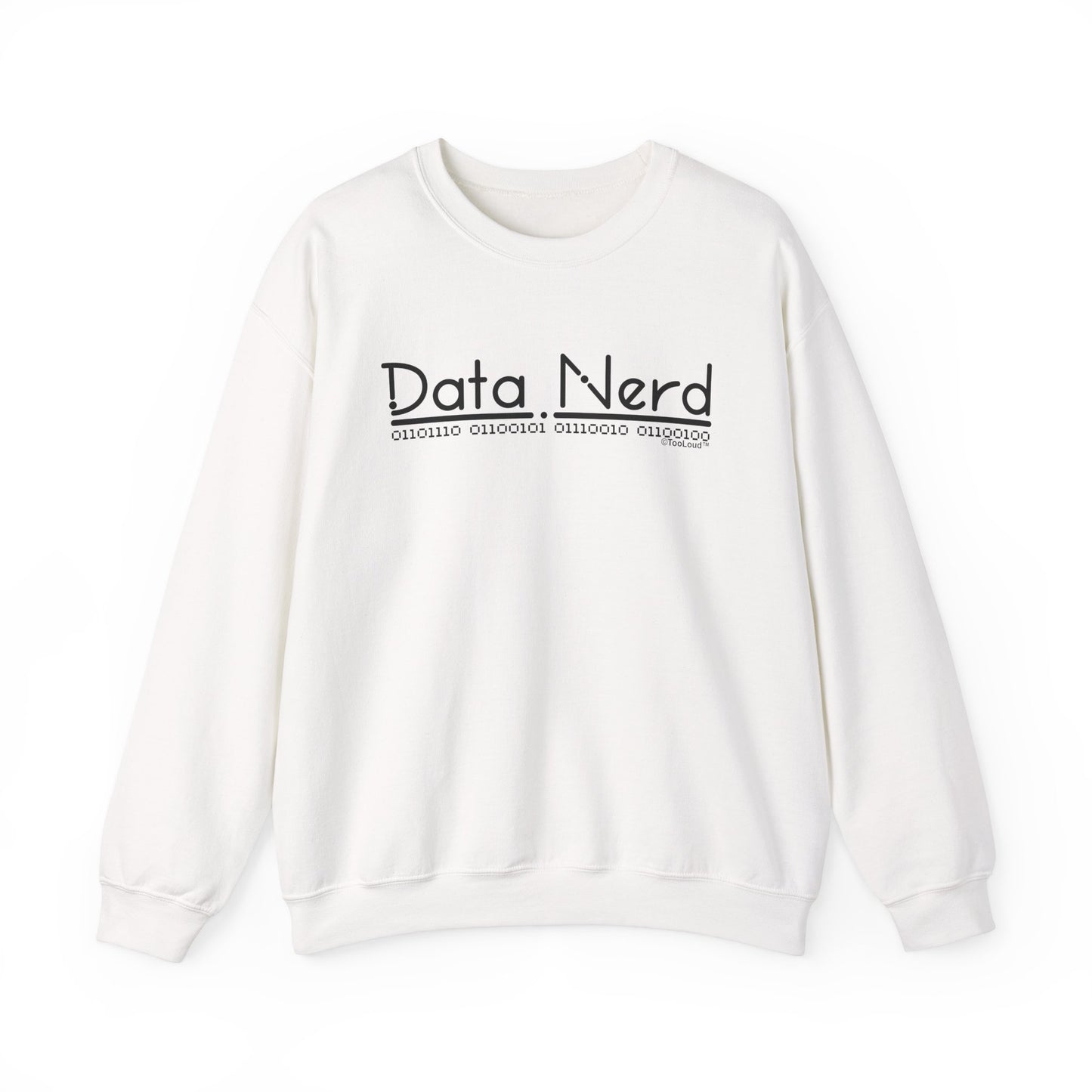 Data Nerd Adult Crewneck Sweatshirt by TOOLOUD