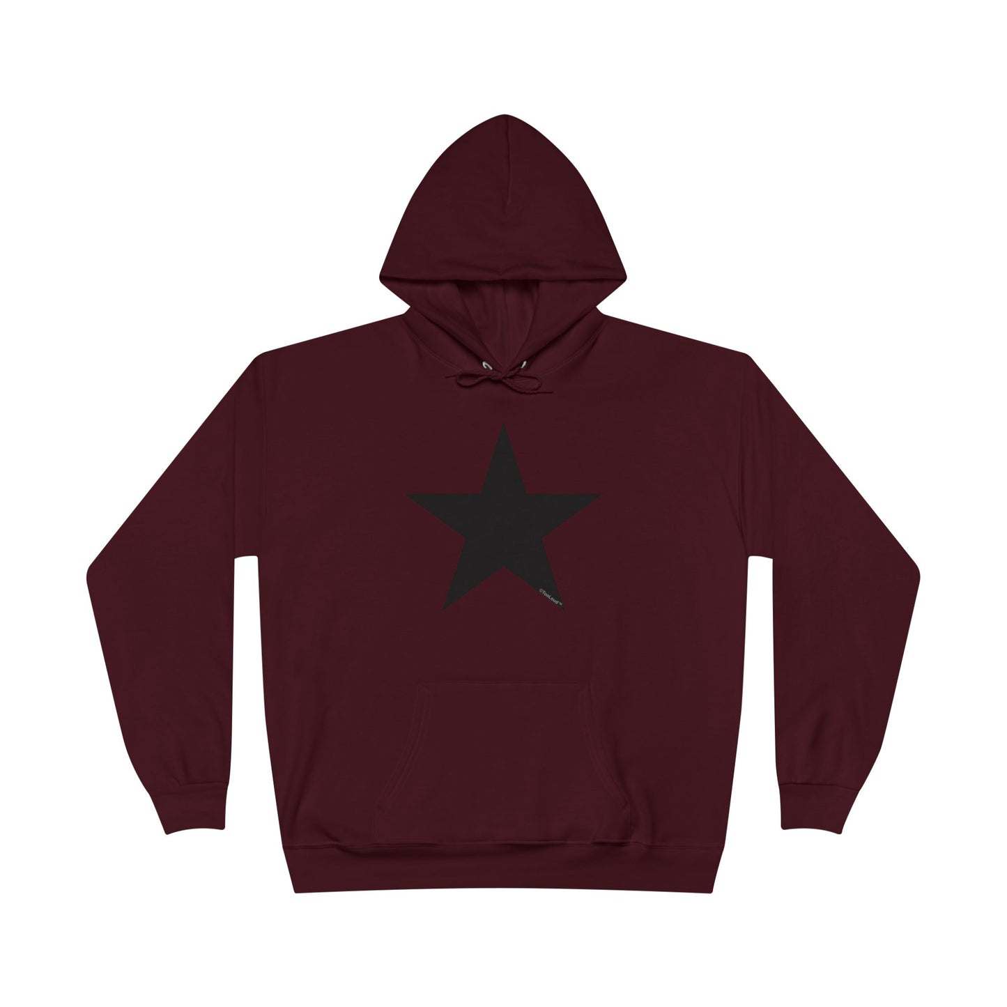 Black Star Adult Hooded Sweatshirt - by TOOLOUD