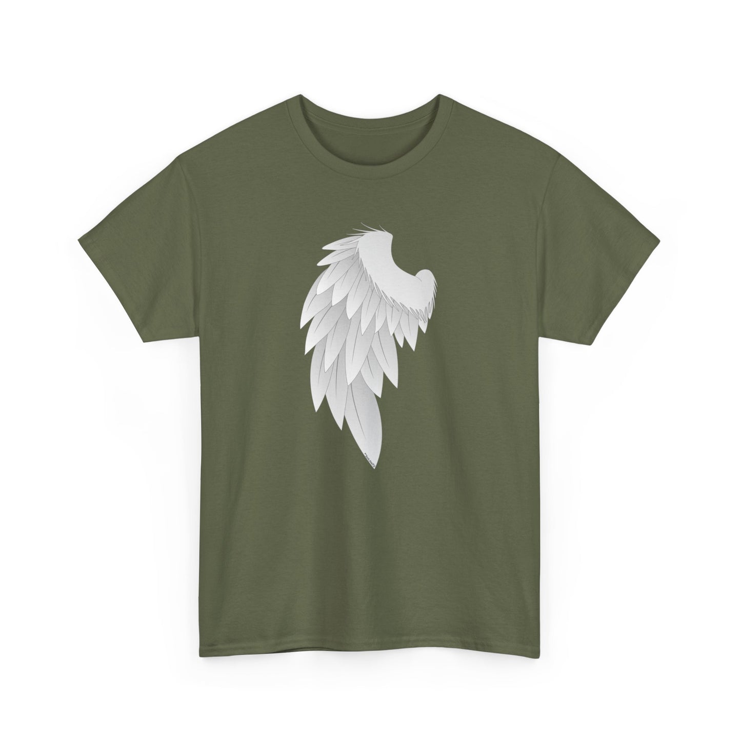 Single Left Angel Wing Design - Adults Dark T-Shirt by TOOLOUD