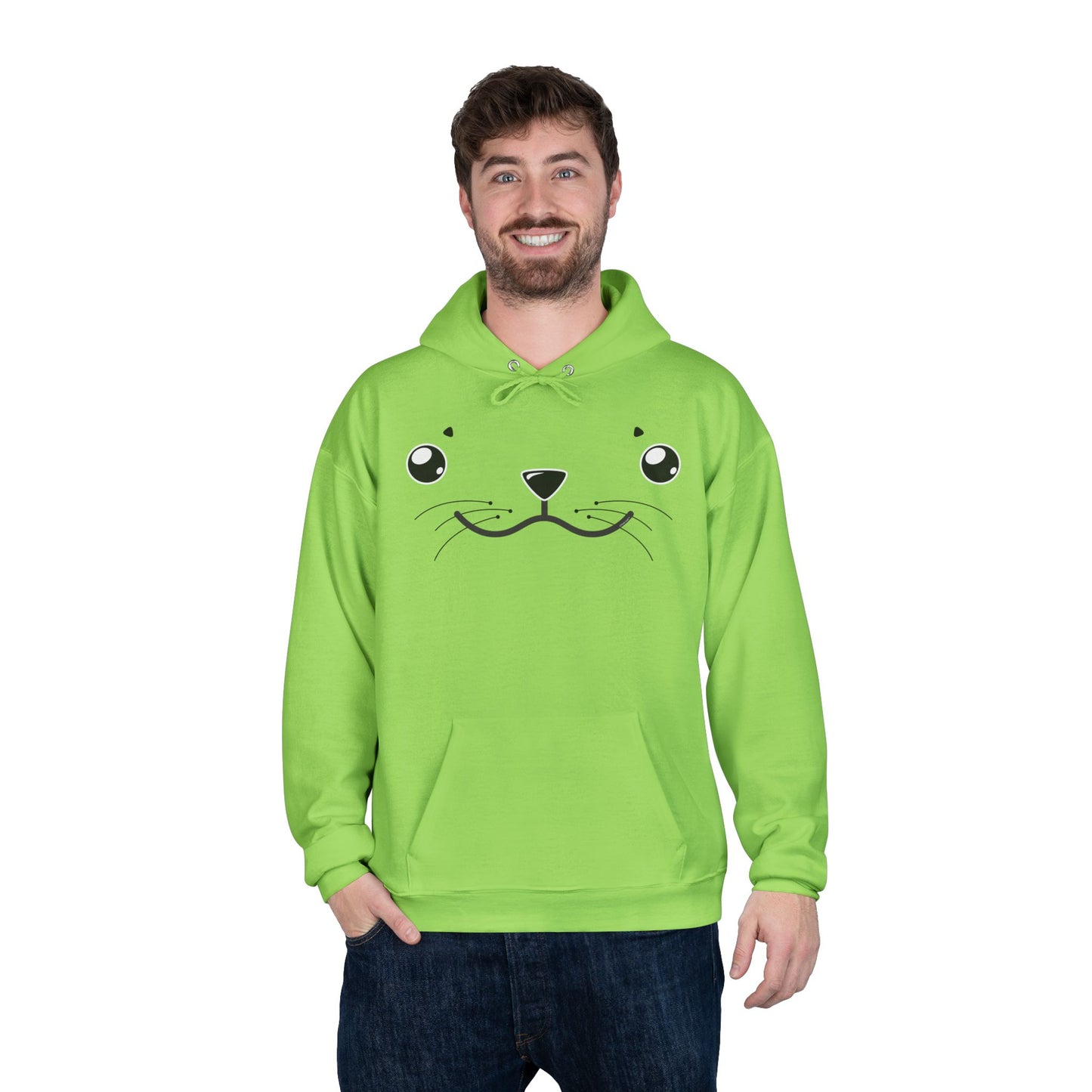 Kyu-T Face - Sealie the Cute Seal Unisex Hoodie Sweatshirt by TOOLOUD