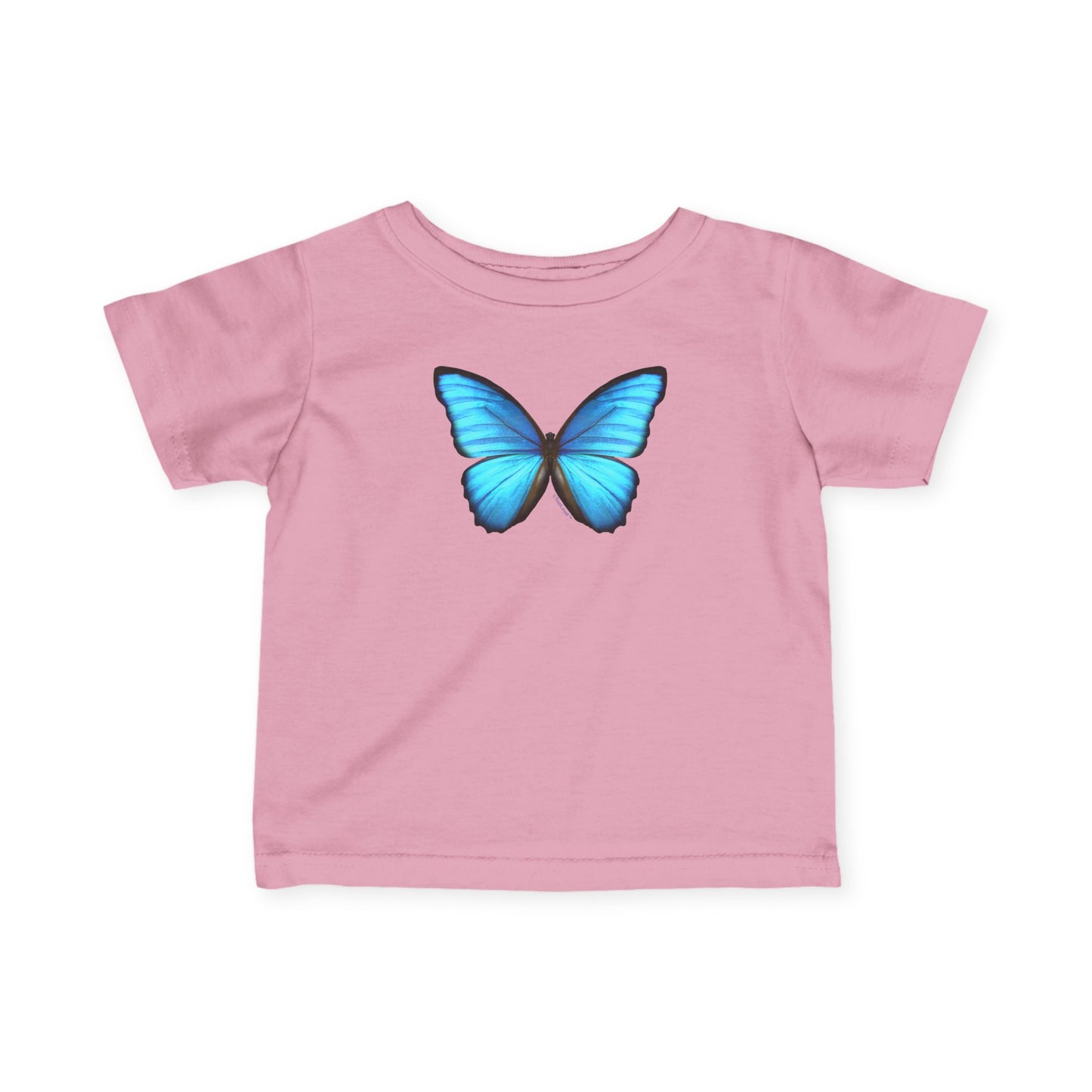 Big Blue Butterfly Infant T-Shirt by TOOLOUD