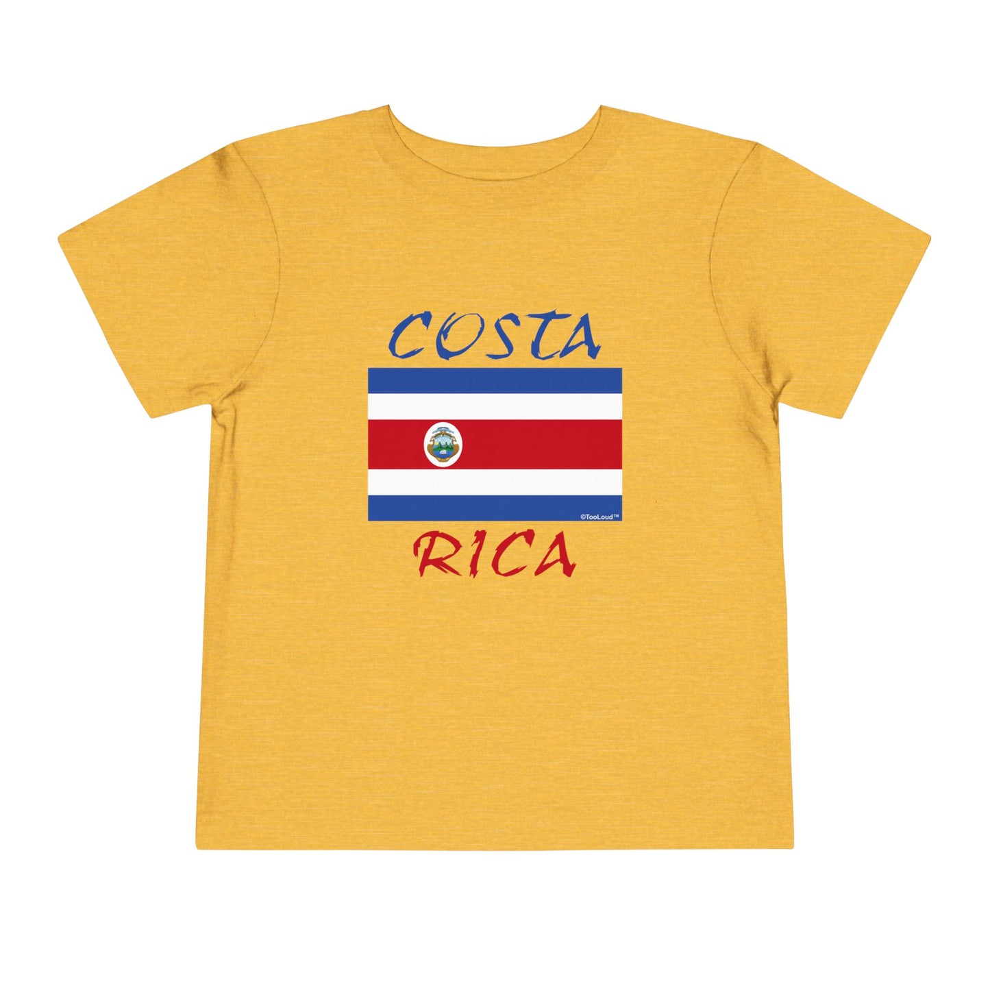 TOOLOUD Costa Rica Flag Toddler T-Shirt