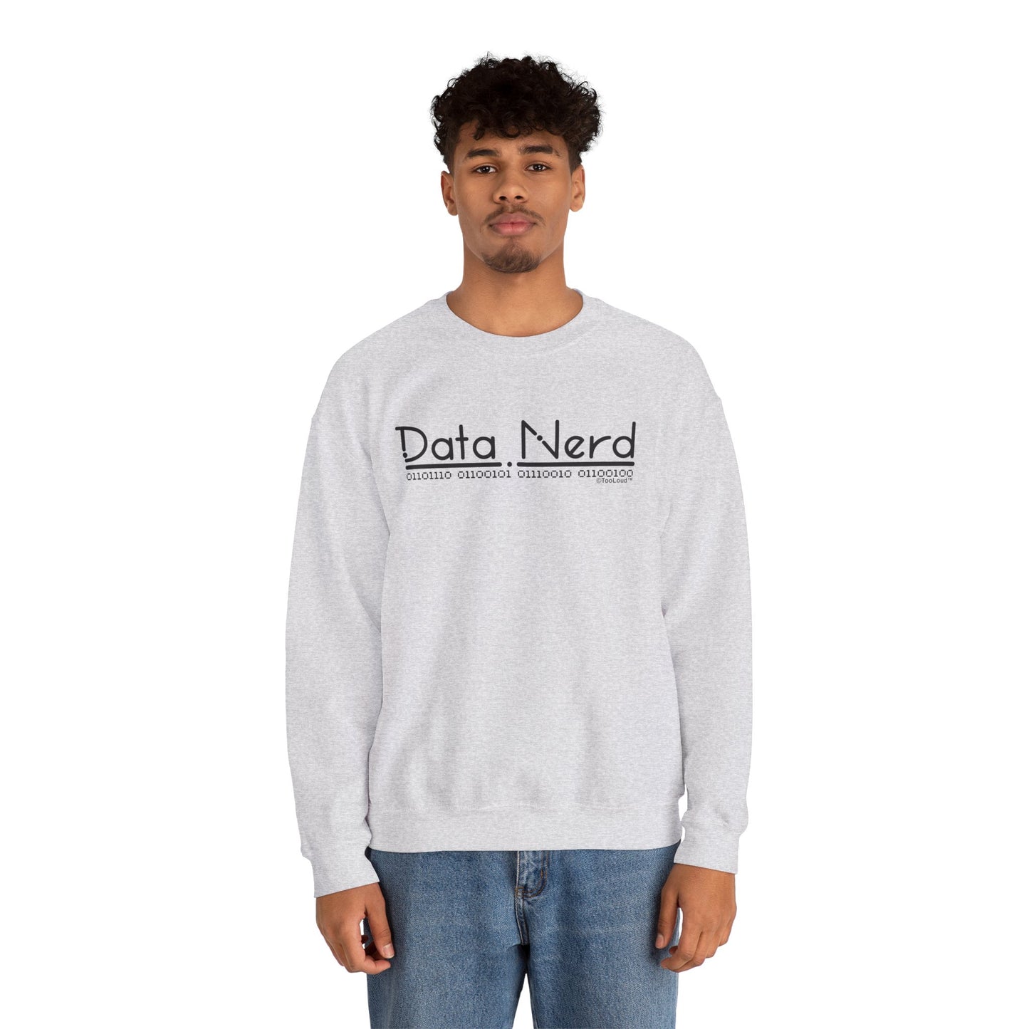 Data Nerd Adult Crewneck Sweatshirt by TOOLOUD