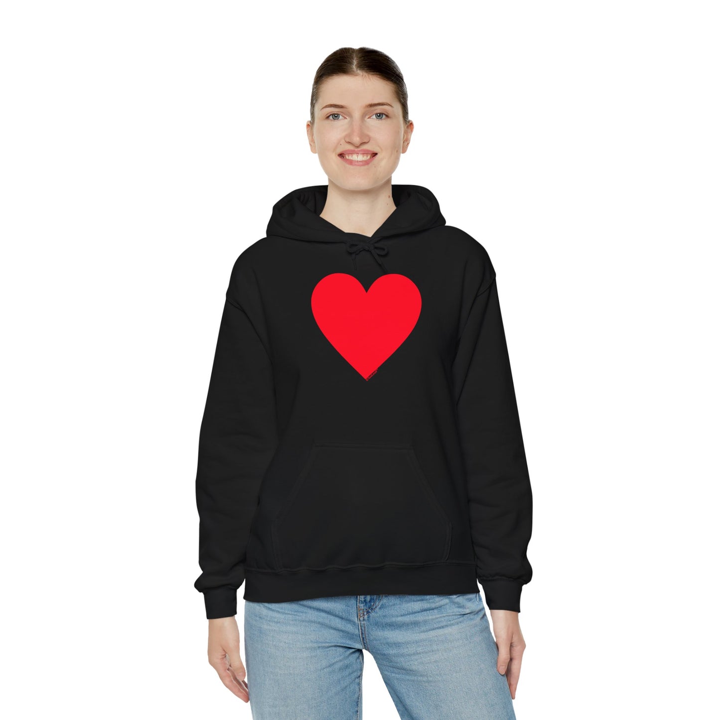 TOOLOUD Big Red Heart Valentine's Day Dark Unisex Hoodie Sweatshirt