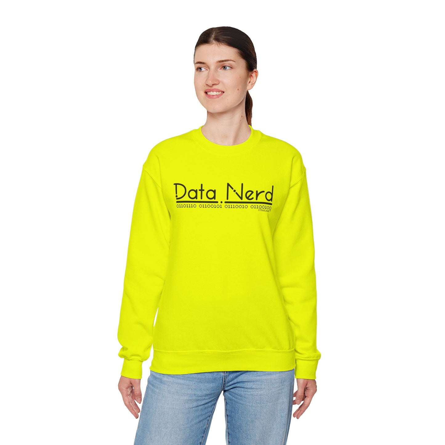 Data Nerd Adult Crewneck Sweatshirt by TOOLOUD
