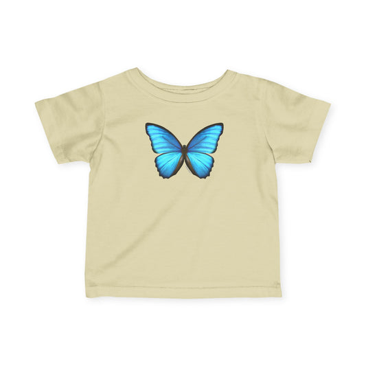 Big Blue Butterfly Infant T-Shirt by TOOLOUD