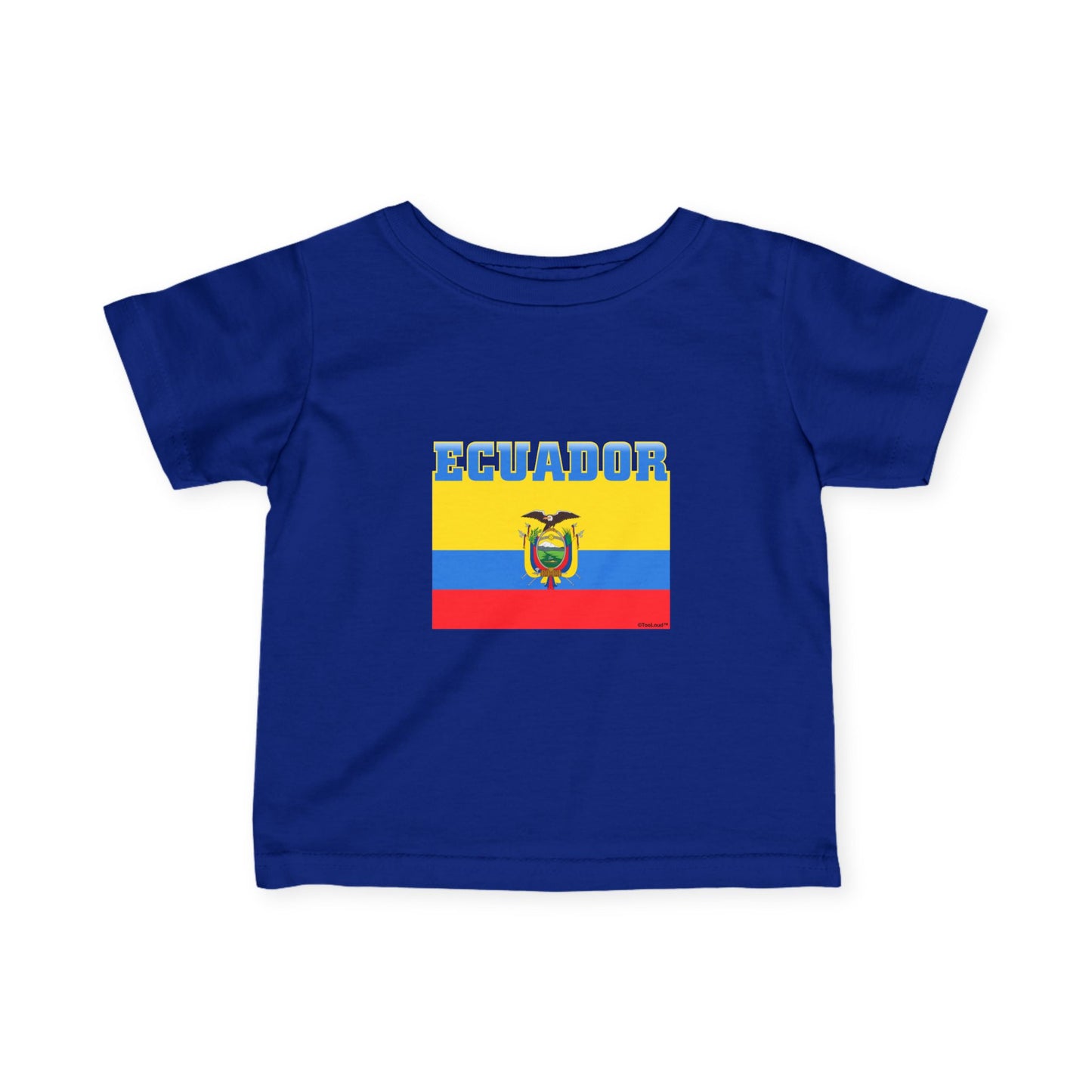 Ecuador Flag Infant T-Shirt Dark by TOOLOUD