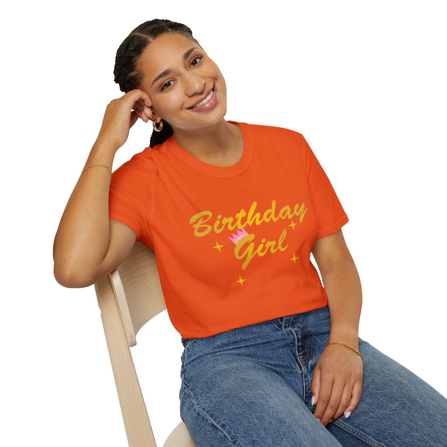 Birthday Girl Text Adult Dark T-Shirt by TOOLOUD