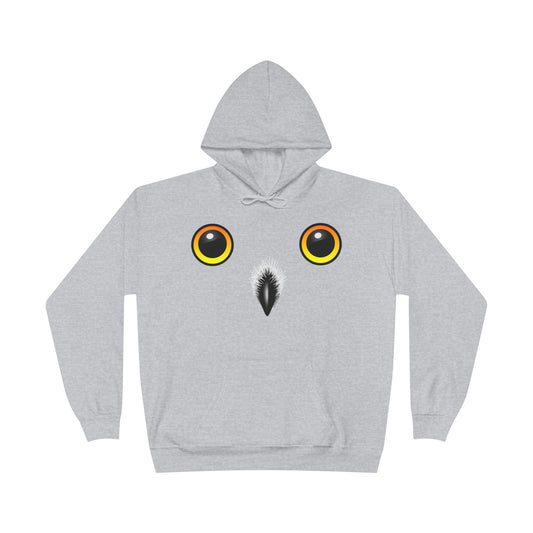 Cute Snowy Owl Face Hoodie Pullover Sweatshirt by TOOLOUD™