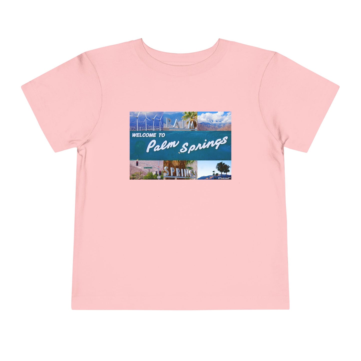 Welcome to Palm Springs Collage Toddler T-Shirt by TOOLOUD