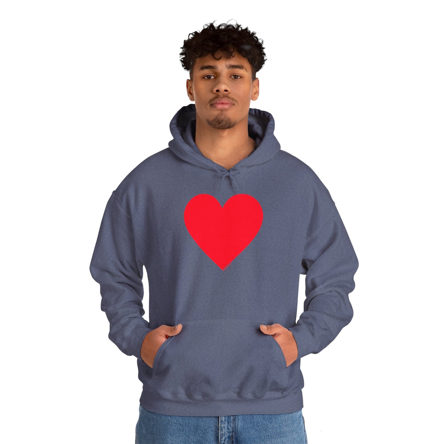 TOOLOUD Big Red Heart Valentine's Day Dark Unisex Hoodie Sweatshirt