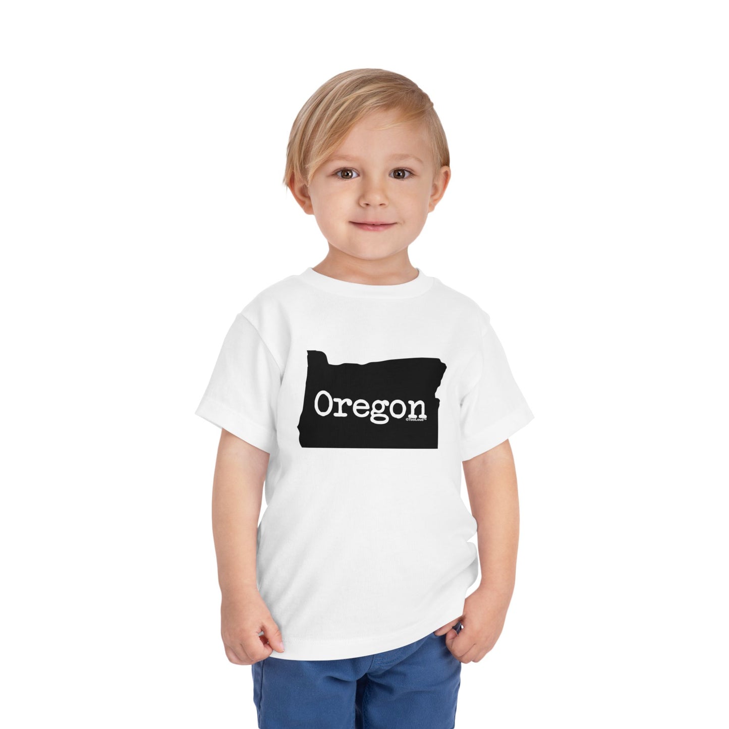 Oregon - United States Shape Toddler T-Shirt by TOOLOUD