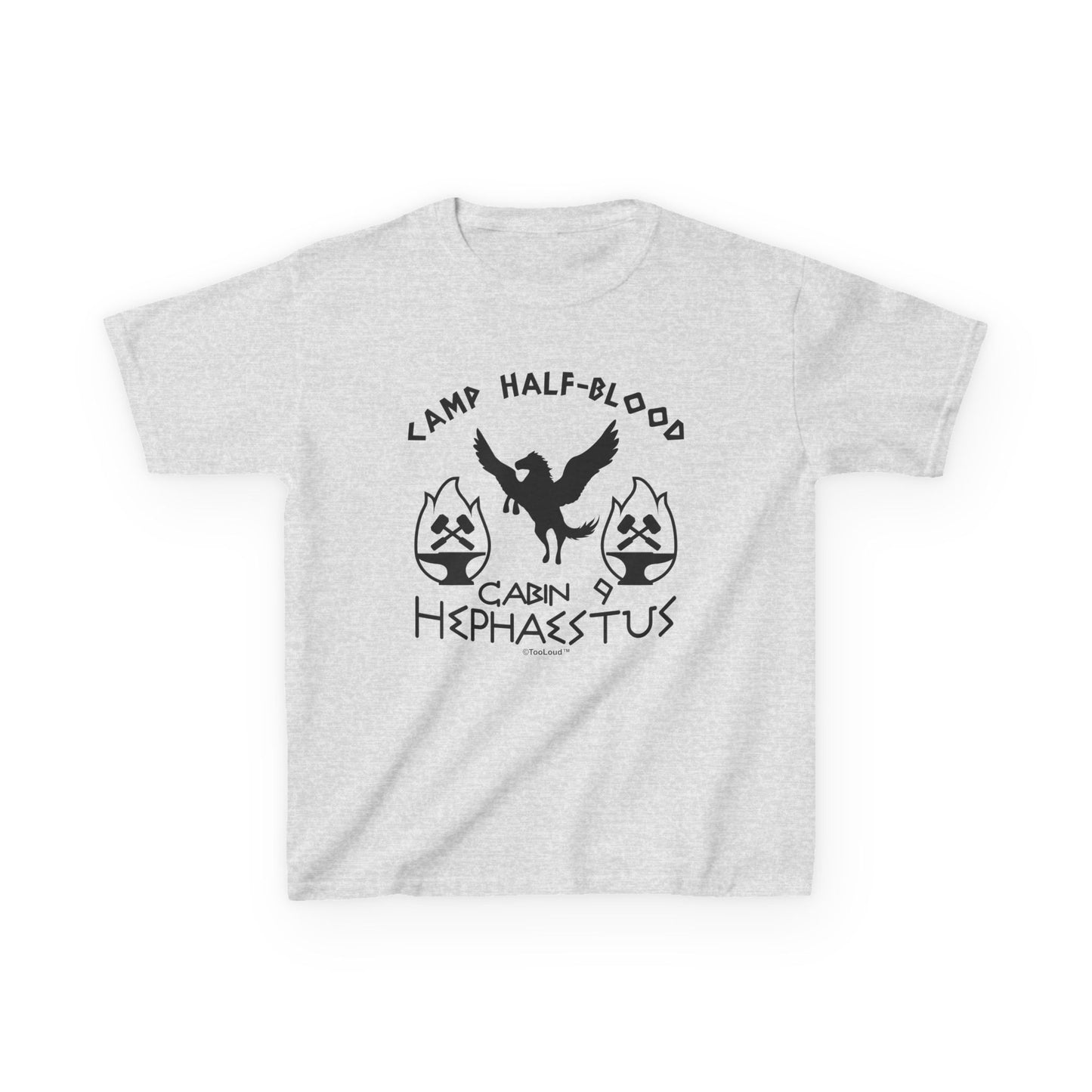 TOOLOUD Cabin 9 Hephaestus Camp Half-Blood Children's T-Shirt