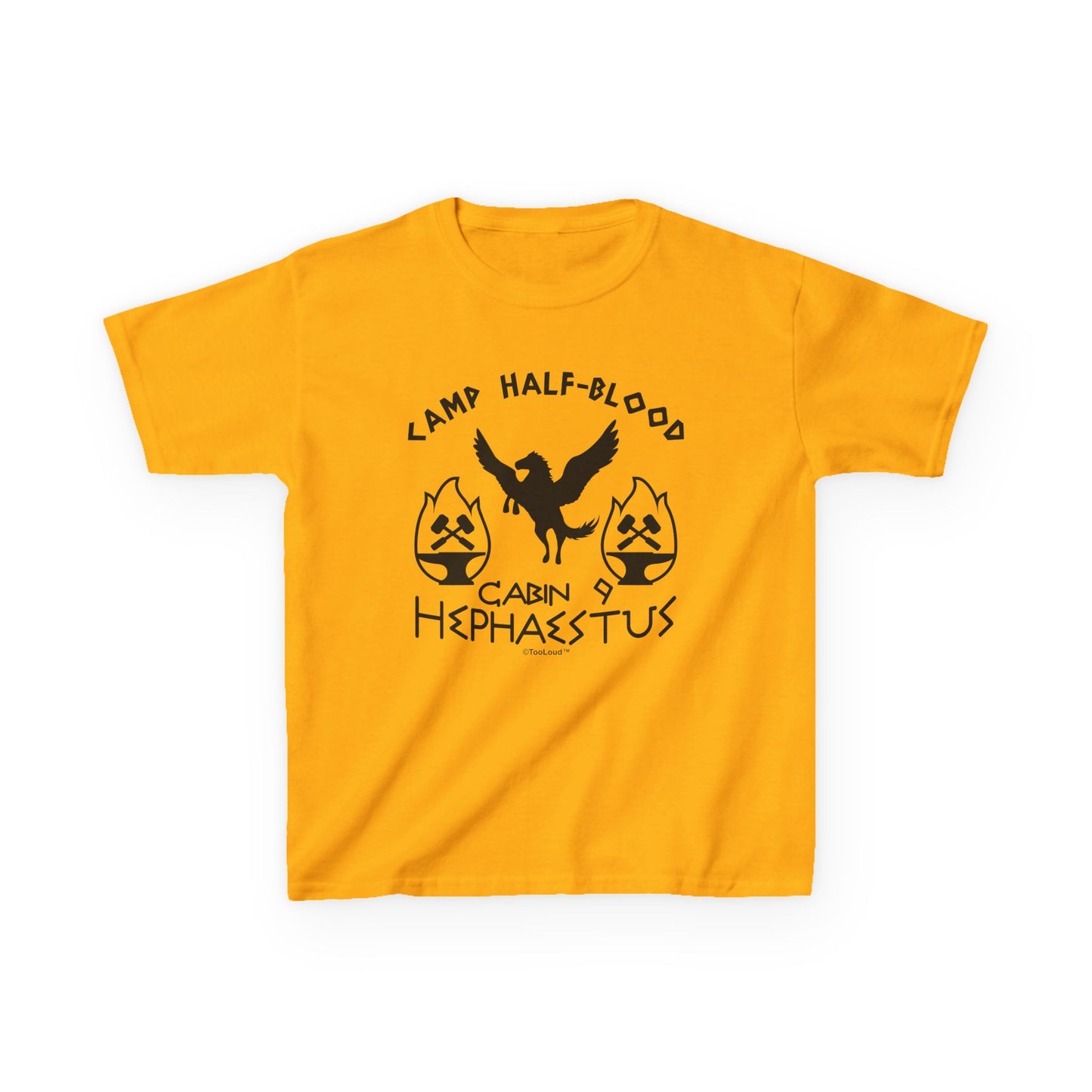 TOOLOUD Cabin 9 Hephaestus Camp Half-Blood Children's T-Shirt