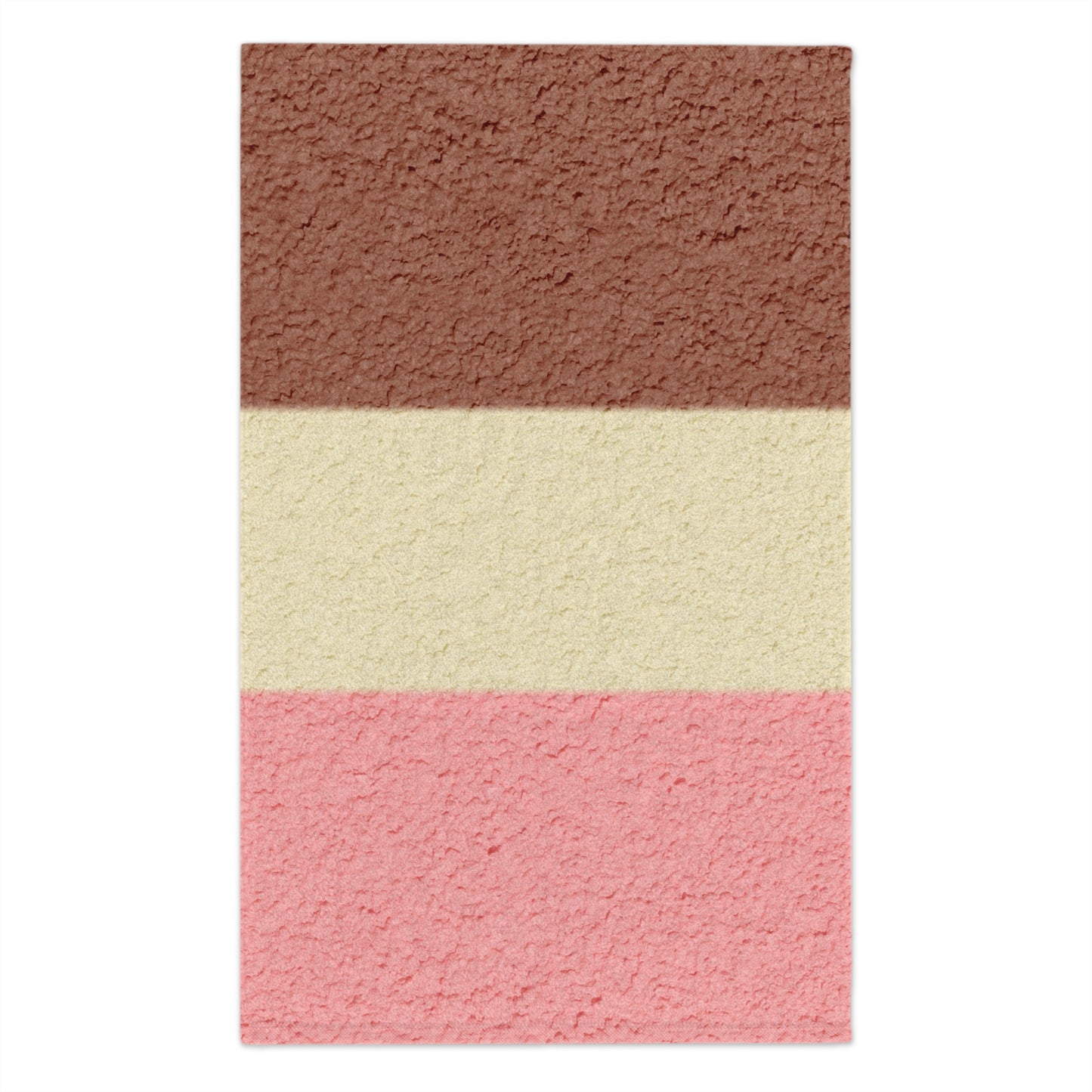 TooLoud Horizontal Neapolitan Ice Cream Micro Terry Rally Sport Towel – 11" x 18"