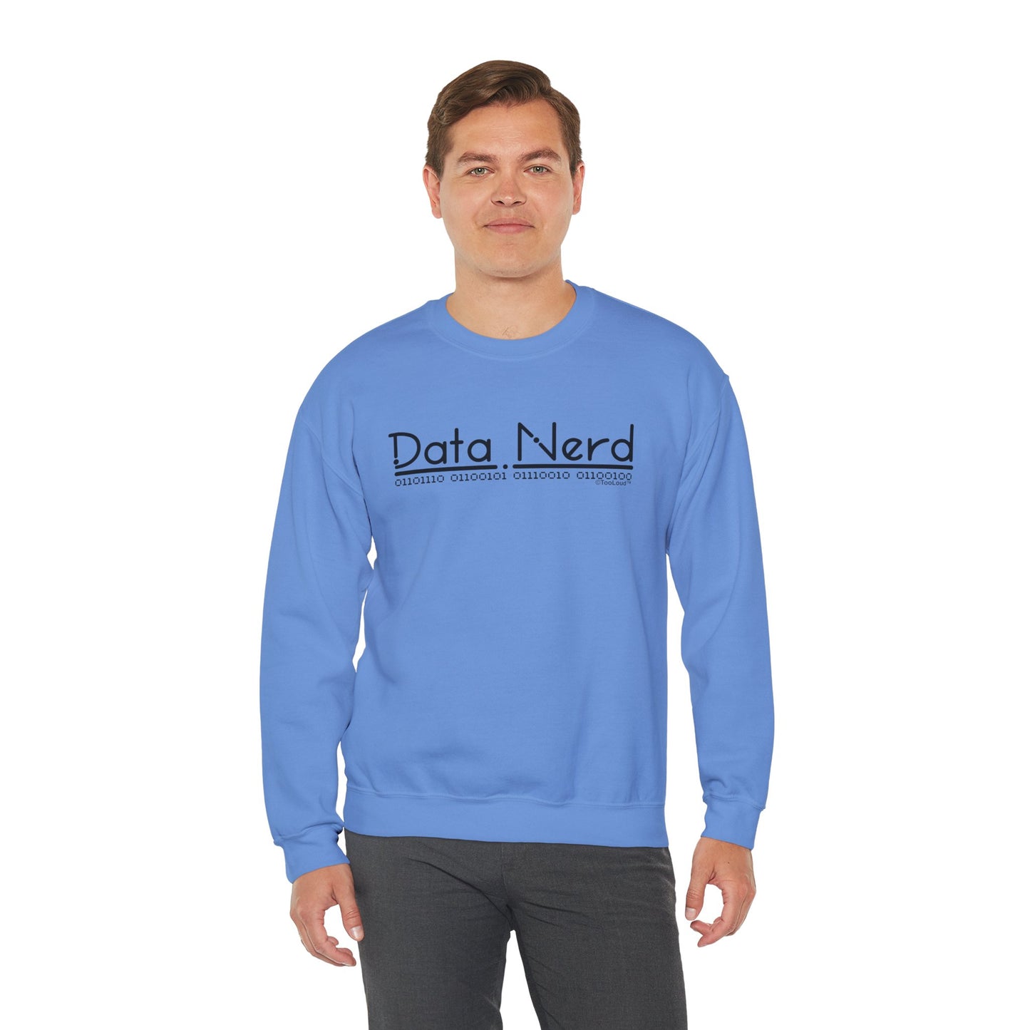 Data Nerd Adult Crewneck Sweatshirt by TOOLOUD