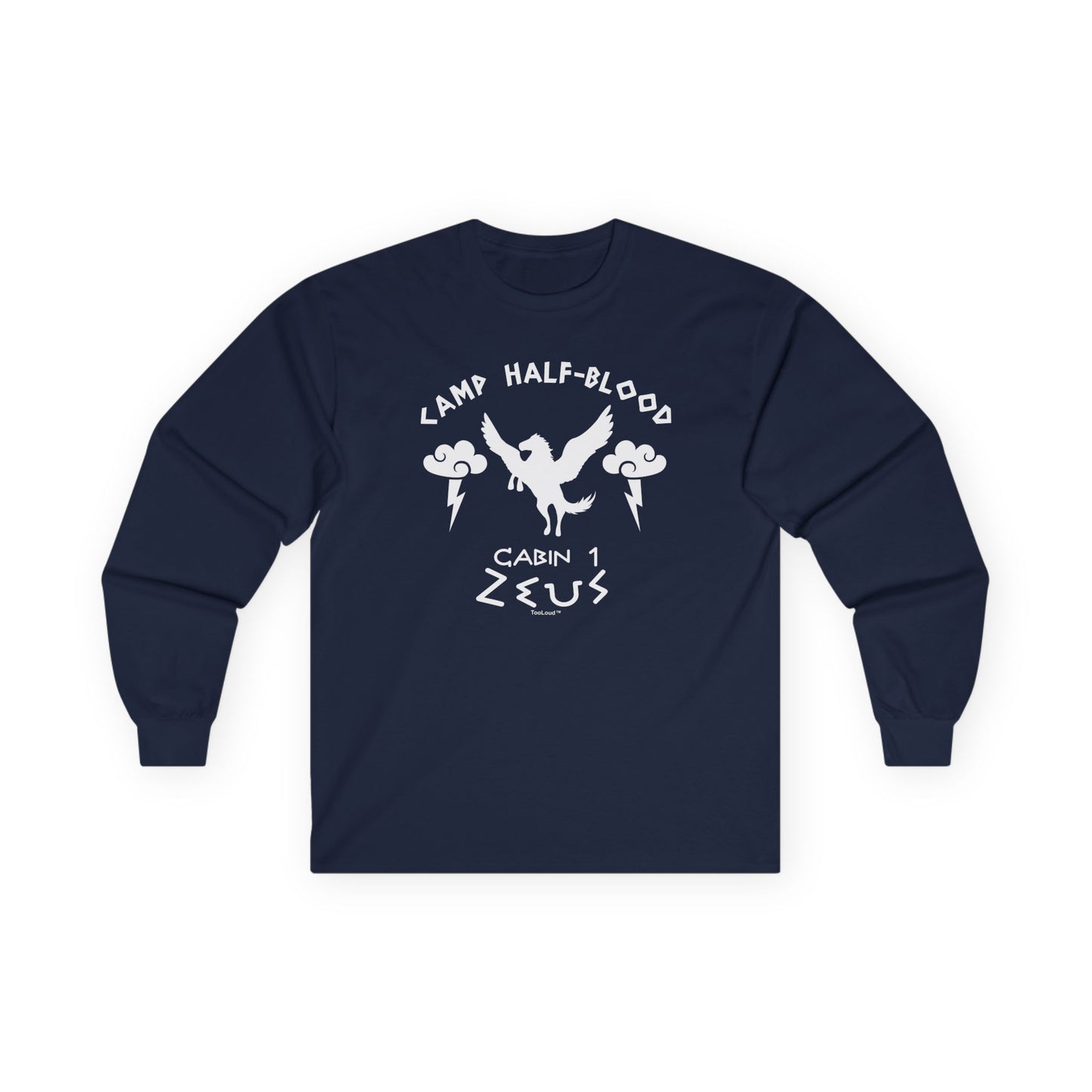 Camp Half Blood Cabin 1 Zeus Adult Long Sleeve Dark T-Shirt by TOOLOUD